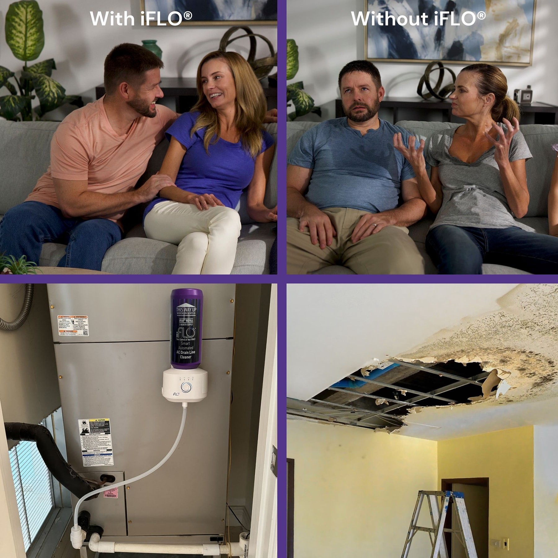 slide 6 of 6, iFLO IFLO Purple AC line cleaner, 1 ct