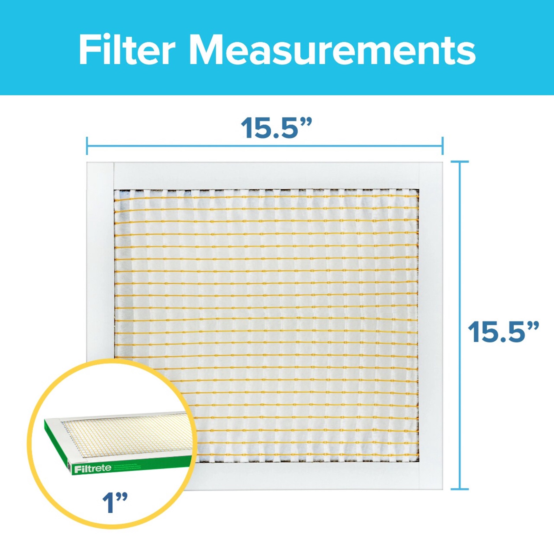 slide 4 of 6, Filtrete 15.5 x 15.5 x 1 MERV 8 700 MPR Dust, Pollen, and Pet Dander Reduction Electrostatic Air Filter, 1 ct