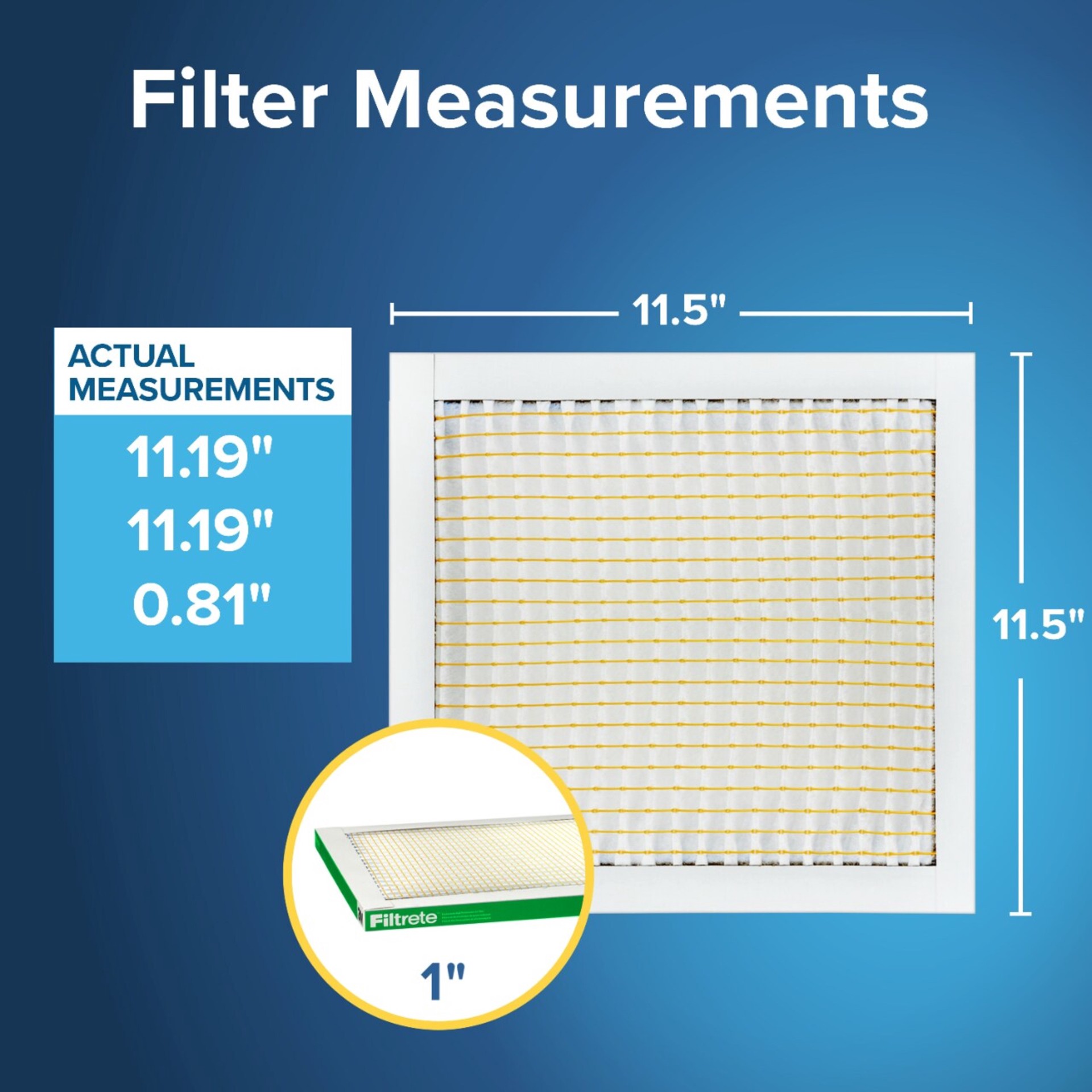 slide 3 of 6, Filtrete 11.5 x 11.5 x 1 MERV 8 700 MPR Dust, Pollen, and Pet Dander Reduction Electrostatic Air Filter, 1 ct