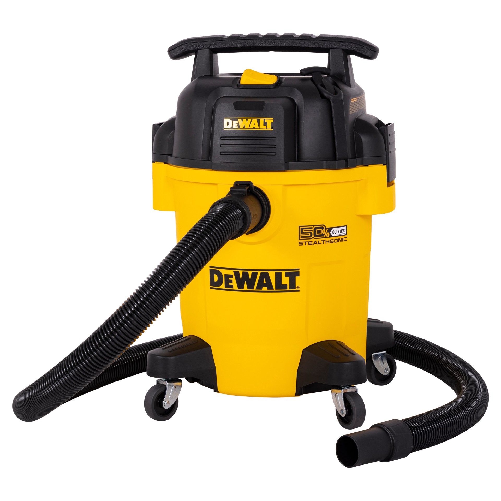 slide 3 of 6, DEWALT Stealthsonic Quiet 6-Gallon 4 HP Corded Wet/Dry Shop Vacuum with Accessories Included, 1 ct