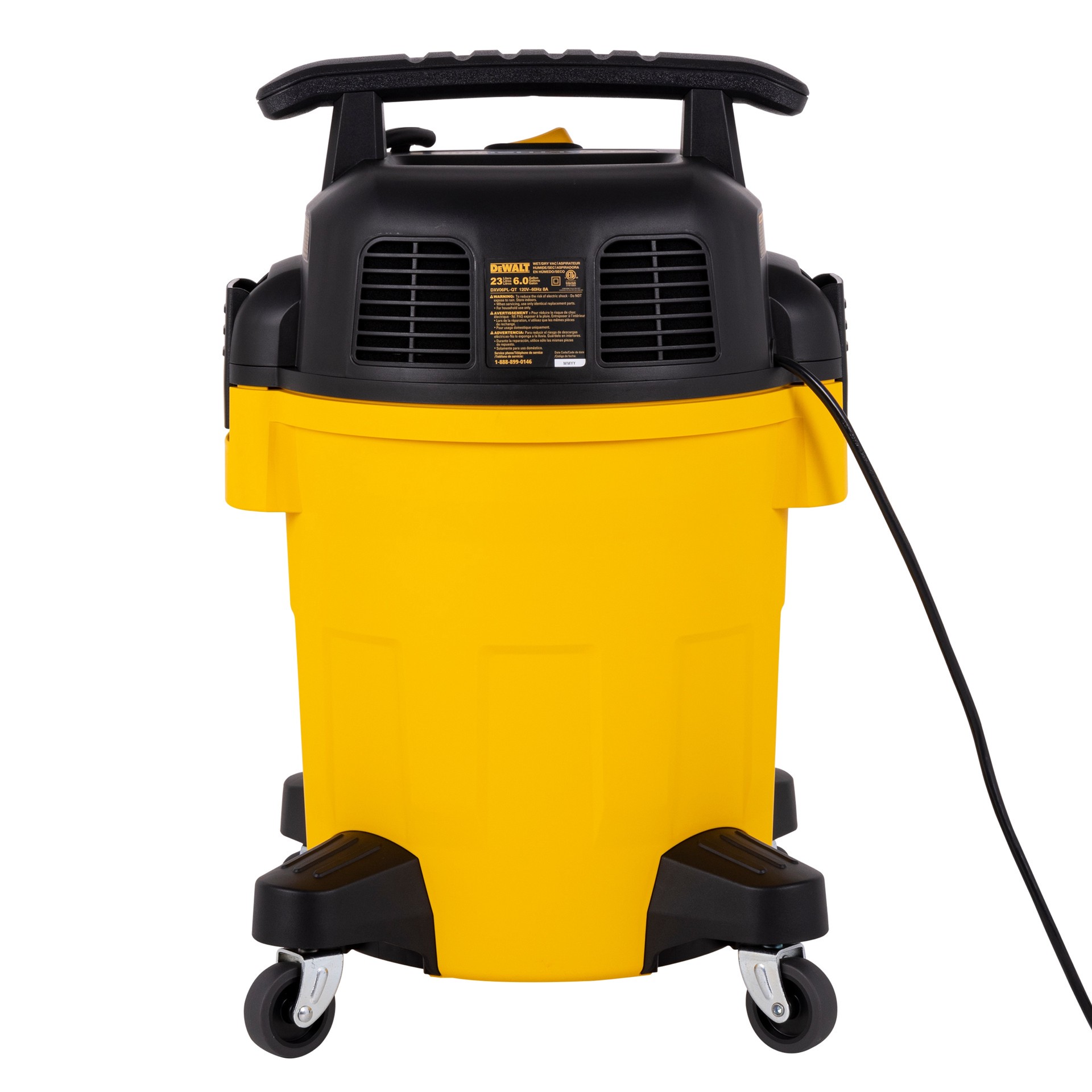 slide 4 of 6, DEWALT Stealthsonic Quiet 6-Gallon 4 HP Corded Wet/Dry Shop Vacuum with Accessories Included, 1 ct