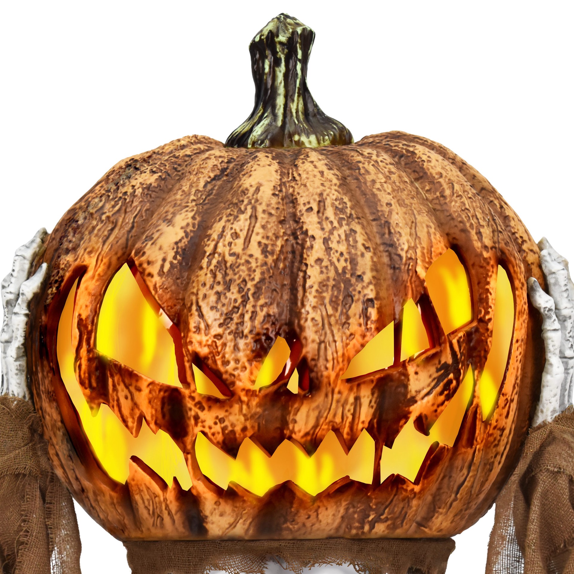 Haunted Living 4-ft Pop Up Pumpkin with Skeleton Motion