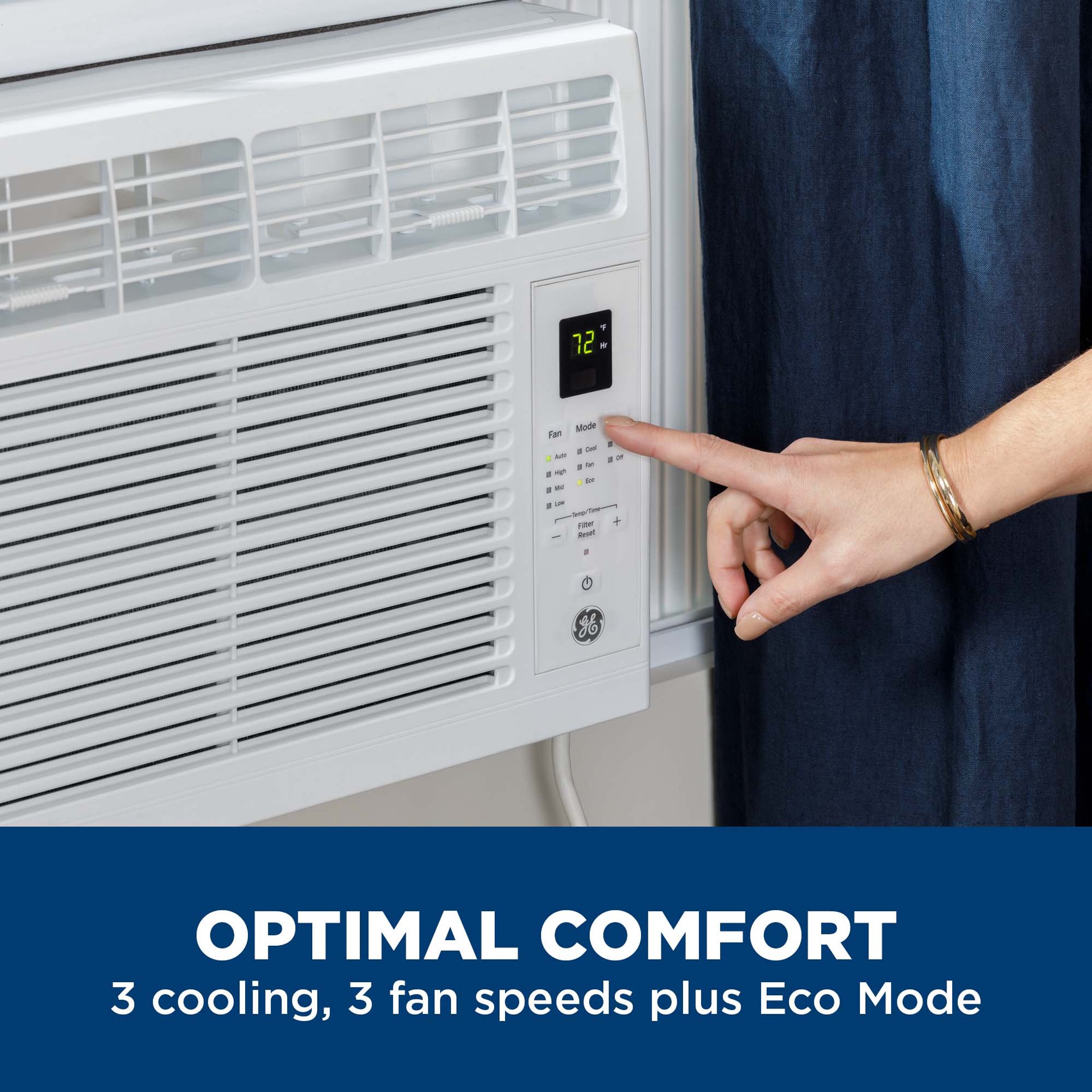 slide 5 of 6, GE Small Room Window Air Conditioner , Remote Included ( 115-Volt , 6000-BTU ), 1 ct