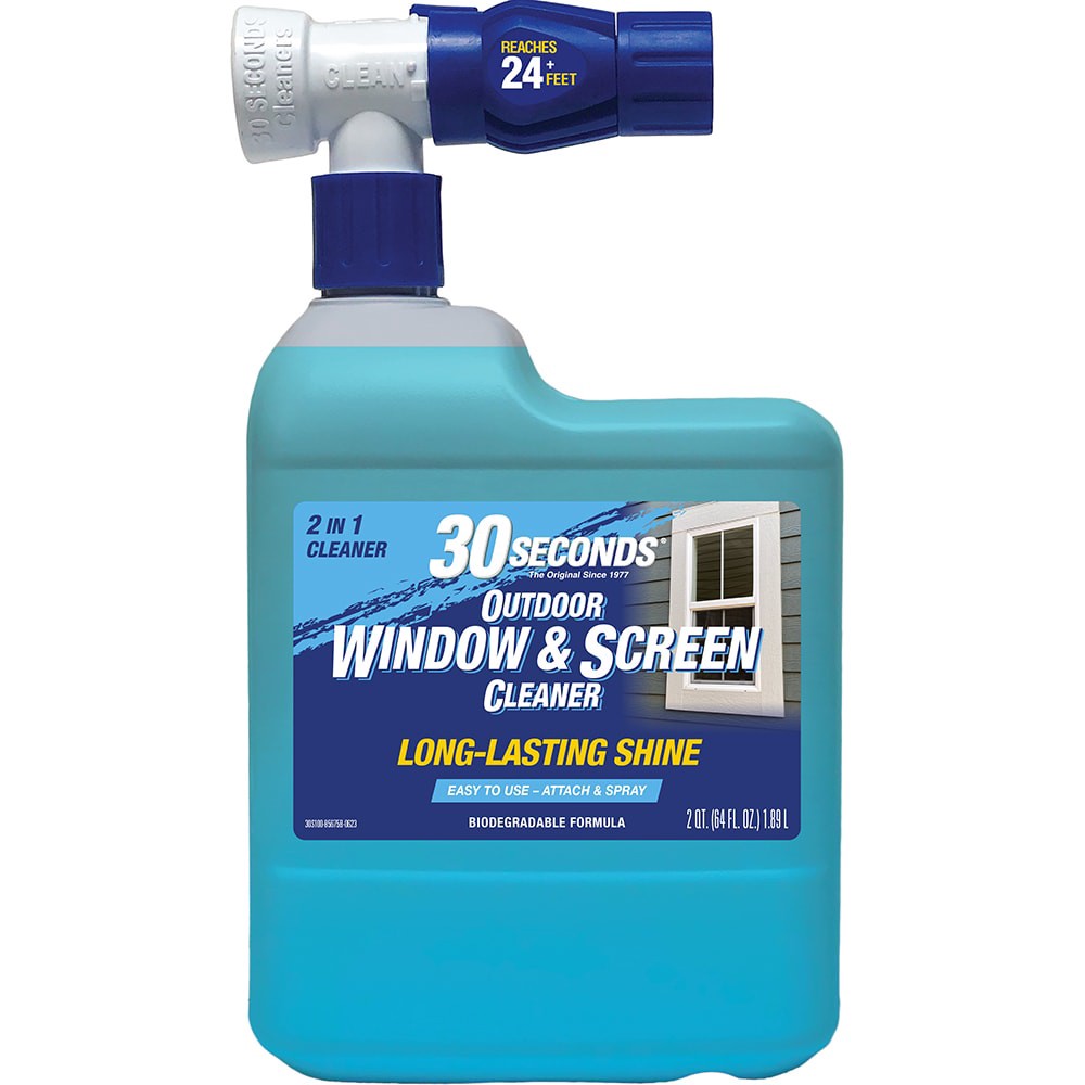 slide 1 of 1, 30 SECONDS Window and Screen, Hose-End, 1 ct