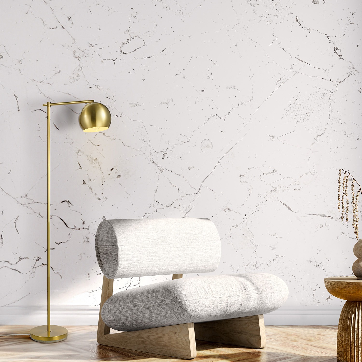 slide 2 of 6, Origin 21 60.125-in Matte Brass Downbridge Floor Lamp with Metal Shade, 1 ct