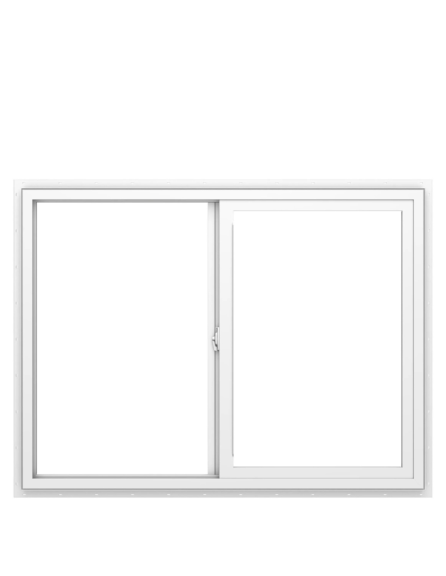 slide 3 of 6, Pella 150 Series 35-1/2-in x 23-1/2-in White Exterior White Interior Left-Handed Vinyl Sliding Window Annealed Glass (Half Screen Included), 1 ct