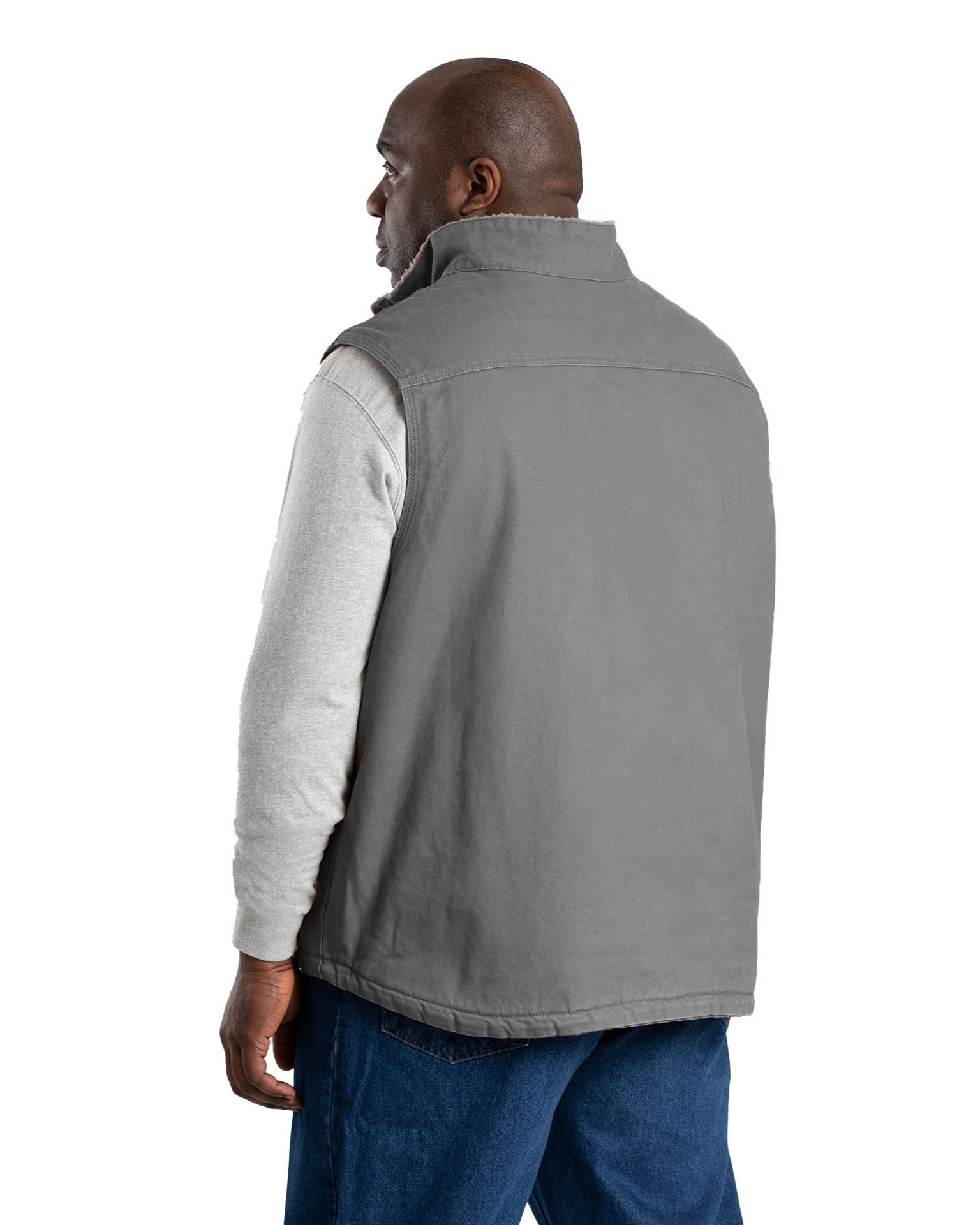 slide 4 of 6, BERNE APPAREL Men's Gray Polyester Puffer Vest M, 1 ct