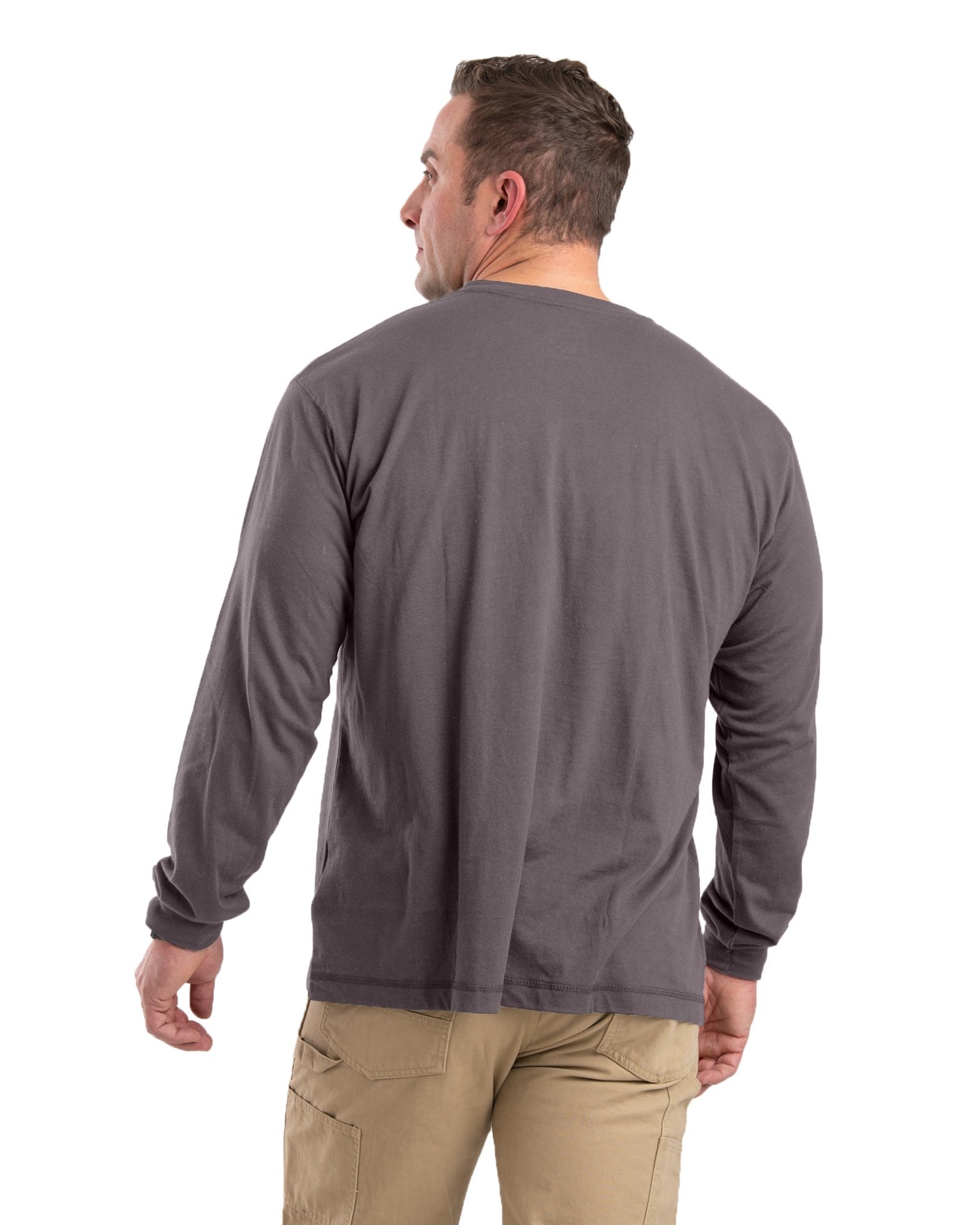 slide 2 of 4, BERNE APPAREL Men's Gray Jersey Long sleeve T-shirt ( XL ), 1 ct