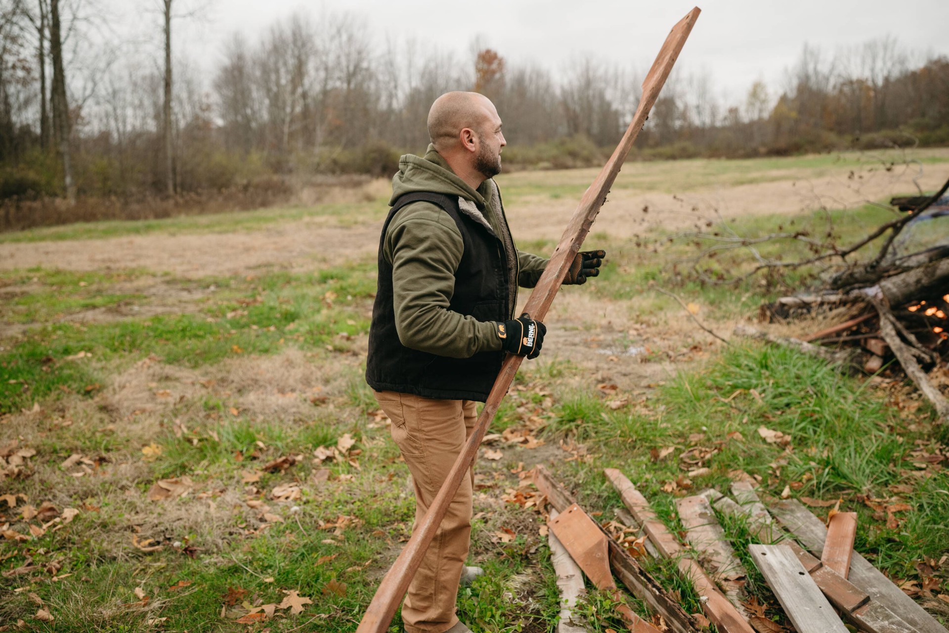 slide 6 of 6, BERNE APPAREL Men's Black Polyester Puffer Vest 2XL, 1 ct