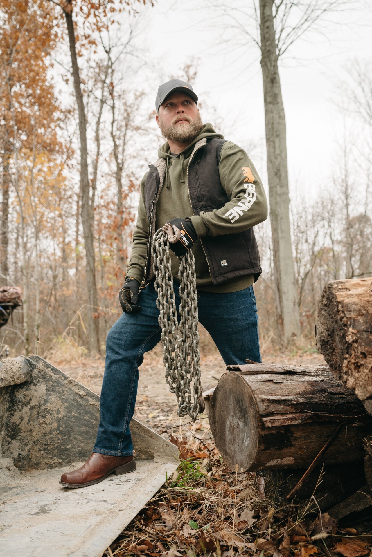 slide 6 of 6, BERNE APPAREL Men's Black Polyester Puffer Vest M, 1 ct