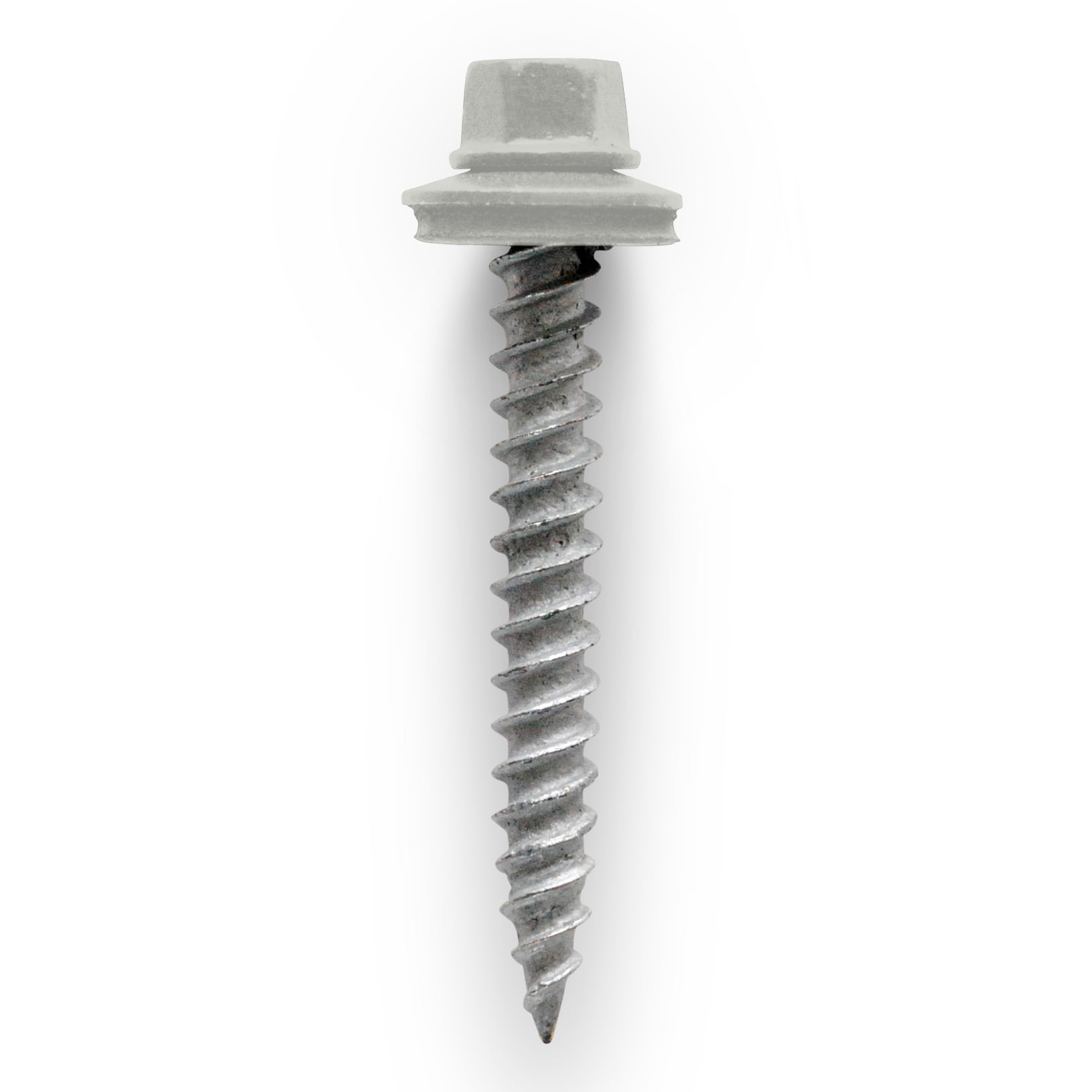 slide 1 of 3, Union Corrugating #10 x 1-1/2-in White Painted galvanized Self-tapping Roofing Screws 100 -Count, 1 ct