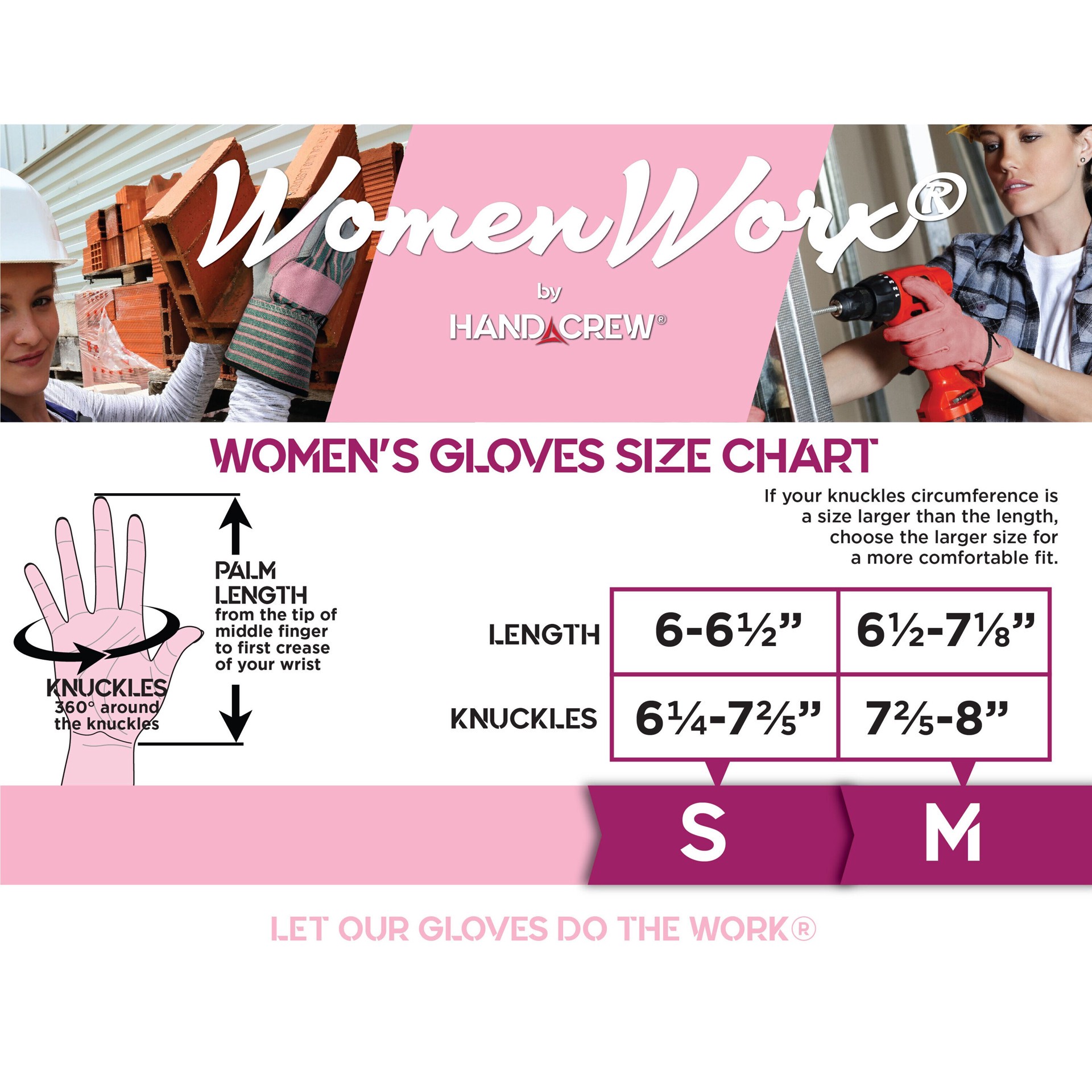 slide 4 of 5, WomenWorx Medium Synthetic leather Construction Gloves 1 -Pairs, 1 ct