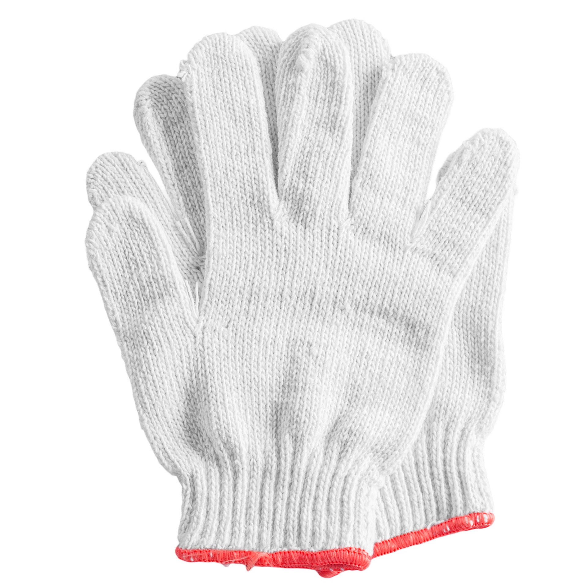 slide 2 of 5, HandCrew One size fits all White Poly/Cotton Construction Gloves 12 -Pairs, 1 ct