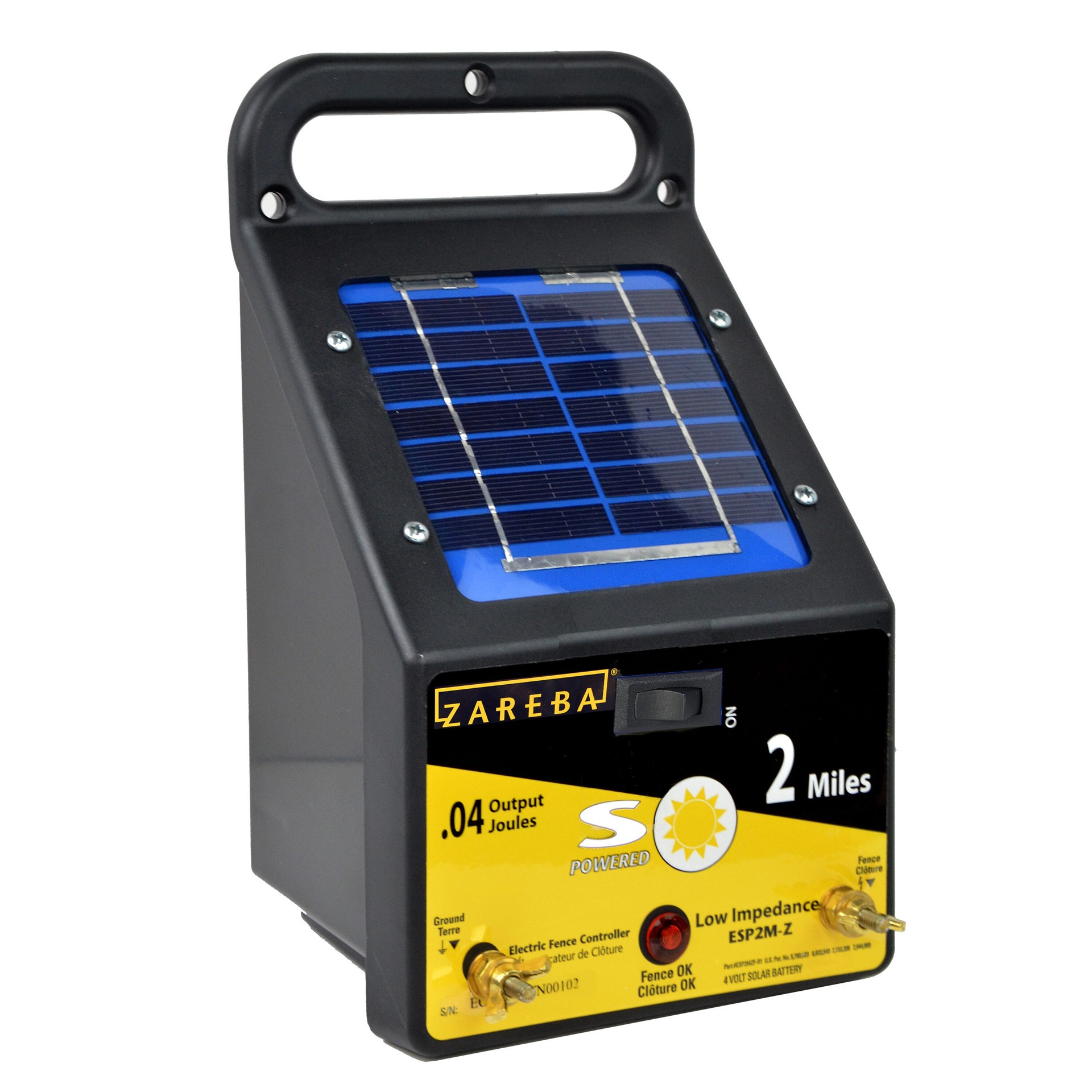 slide 2 of 6, Zareba Systems 2-Mile Solar Electric Fence Charger, 1 ct