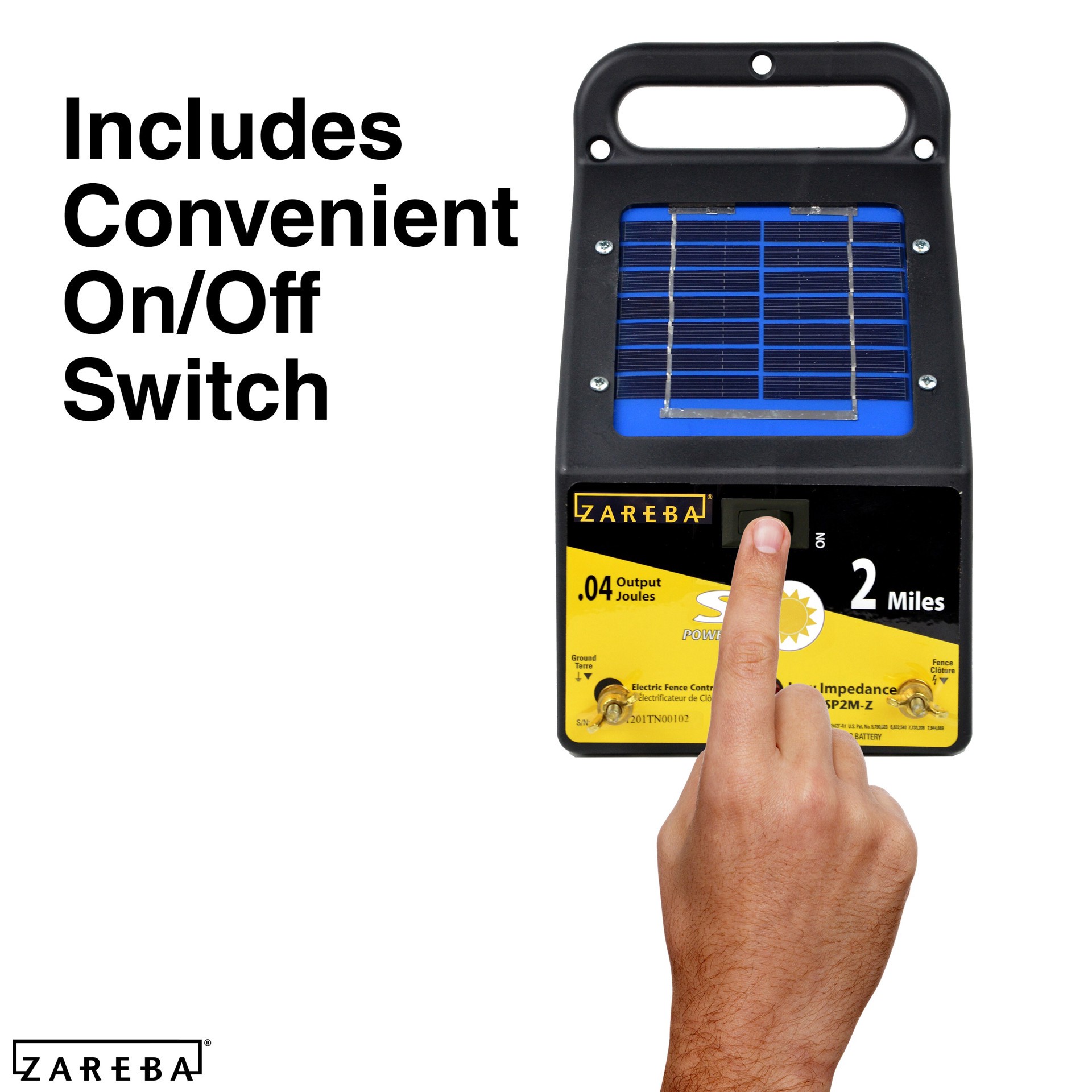 slide 5 of 6, Zareba Systems 2-Mile Solar Electric Fence Charger, 1 ct
