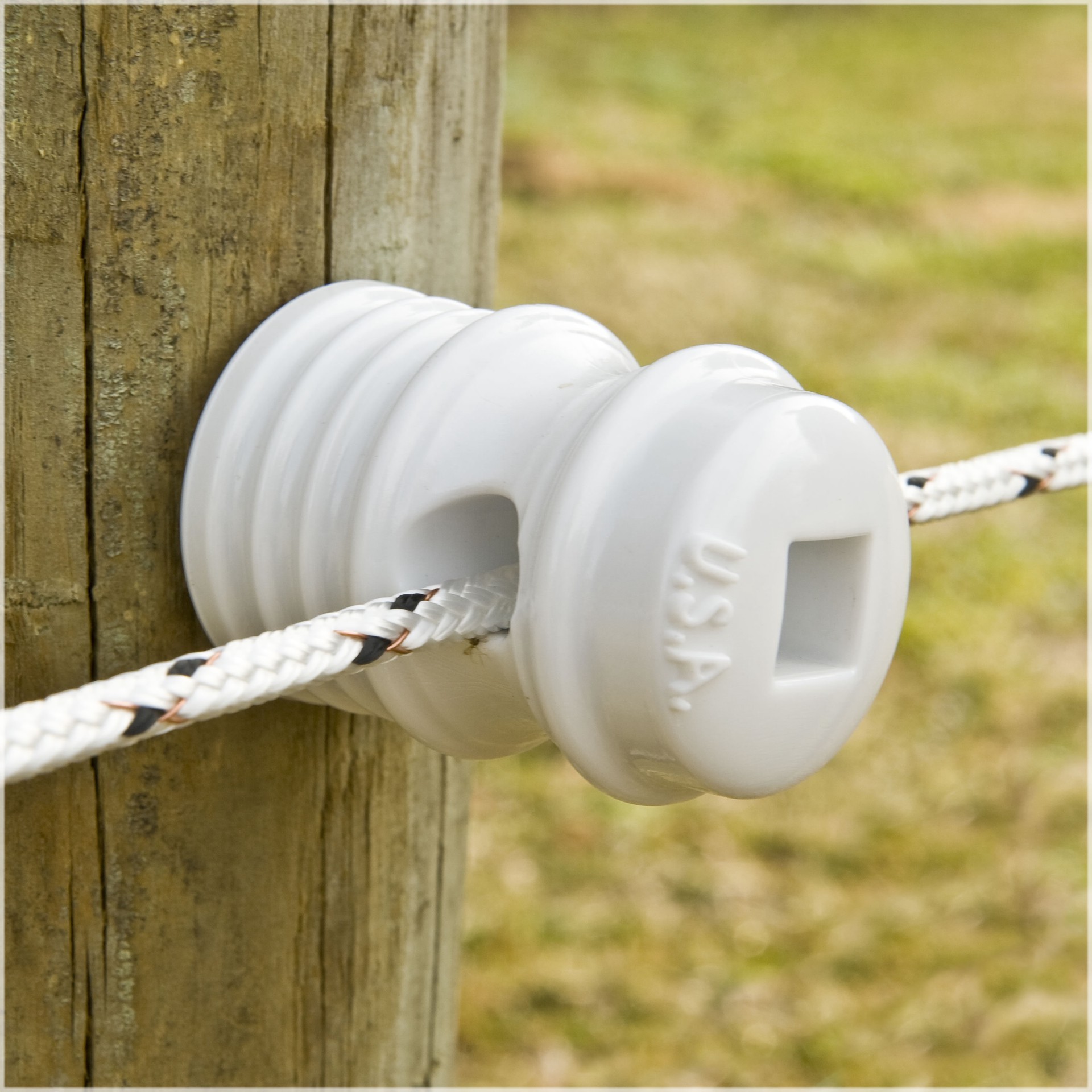 slide 2 of 3, Zareba Systems Wood post Electric Fence Insulator, 1 ct