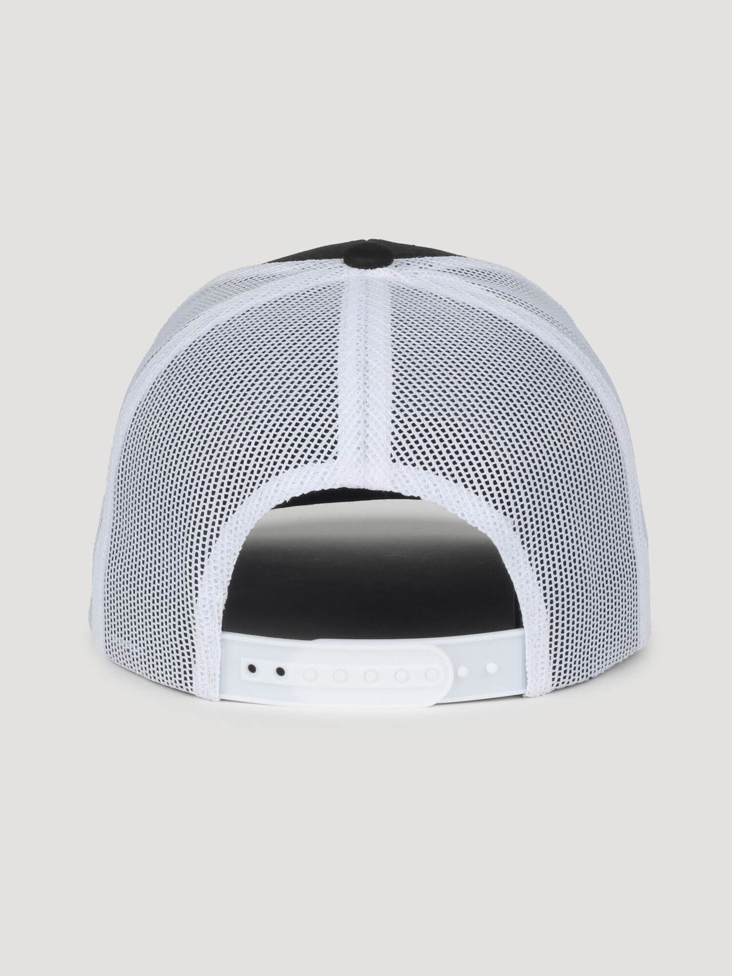 slide 3 of 4, Wrangler Adult unisex Black/White Cotton/Polyester Trucker hat, 1 ct