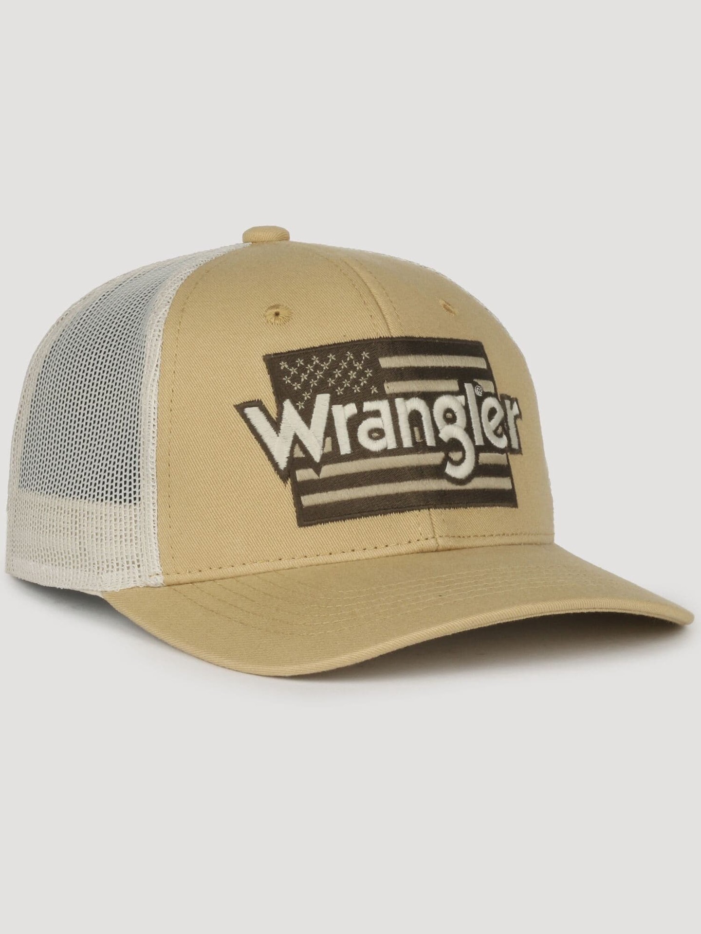 slide 2 of 4, Wrangler Adult unisex Old Gold/Beige Cotton/Polyester Trucker hat, 1 ct