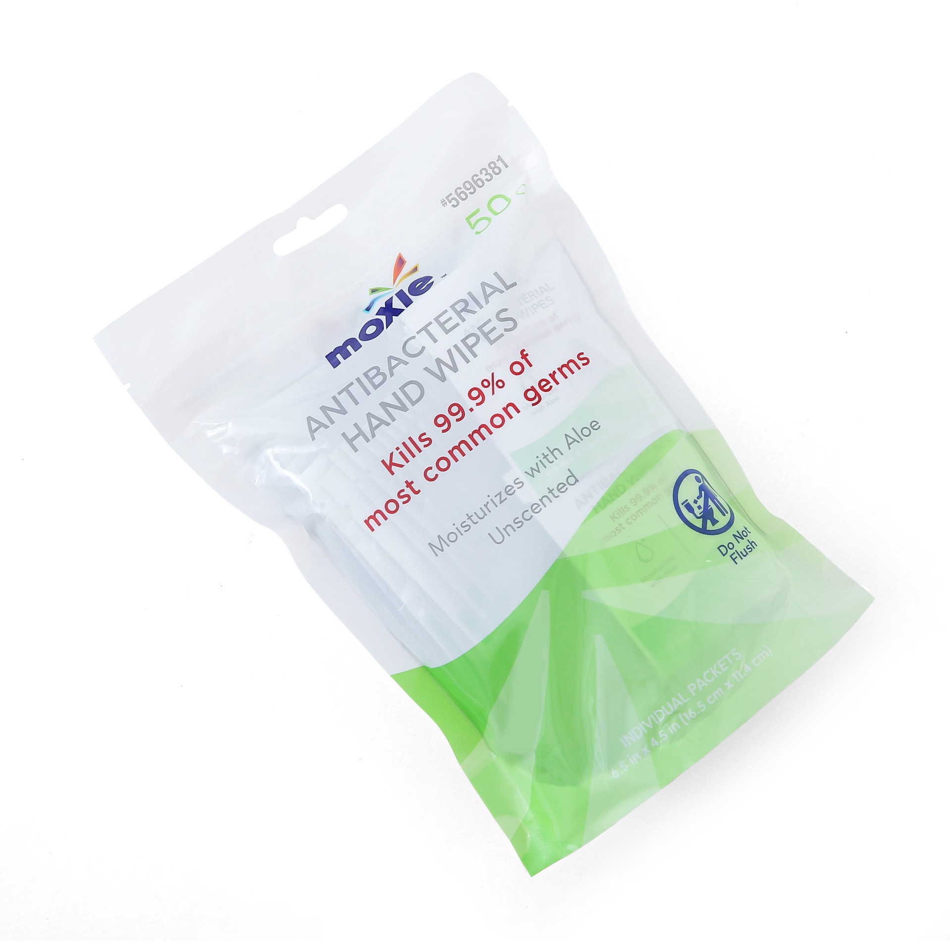 slide 4 of 6, MOXIE 50-count Unscented Hand sanitizer wipes Wipes, 1 ct