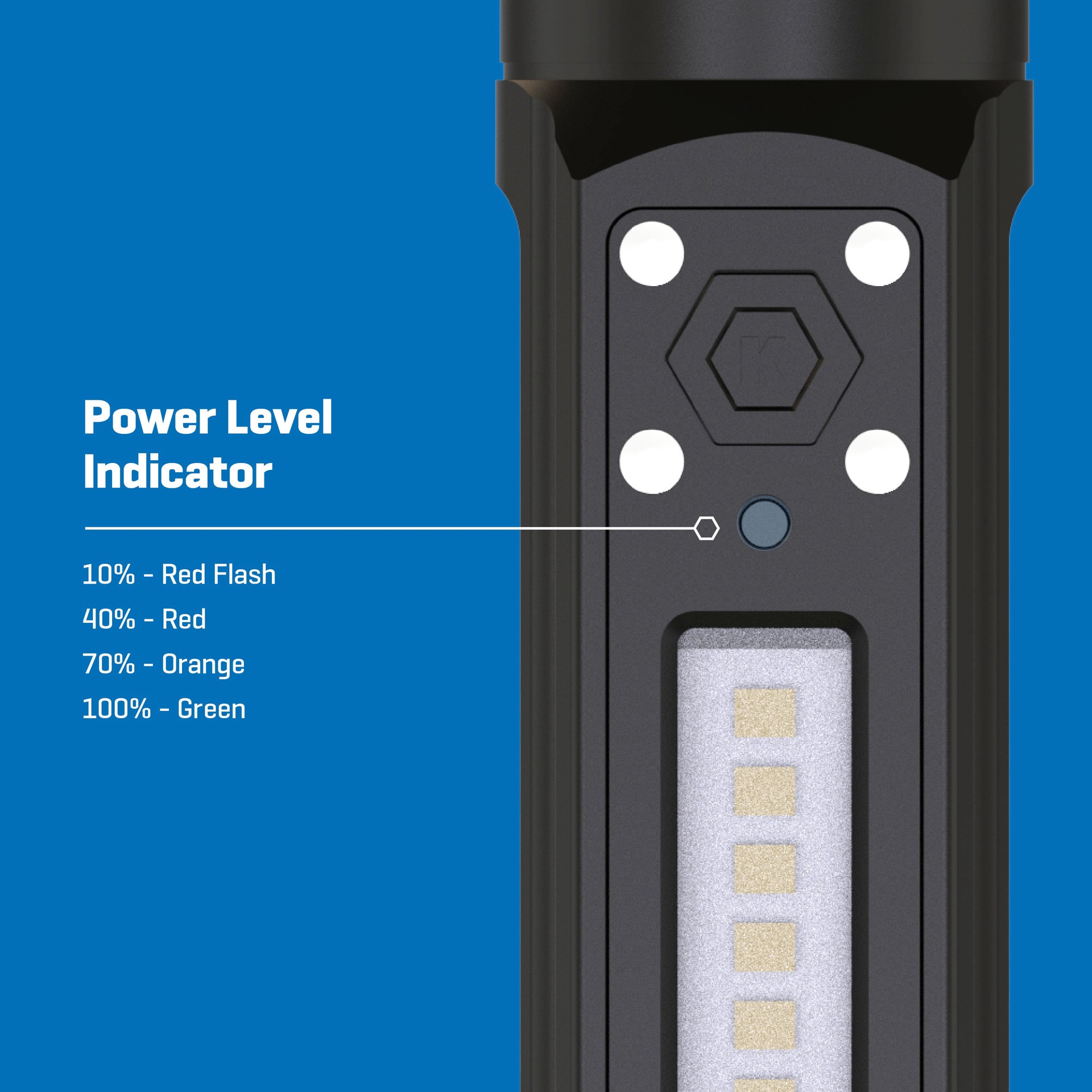 slide 4 of 6, Kobalt 1000-Lumen 5 -Adjustable Mode LED Rechargeable Flashlight, 1 ct