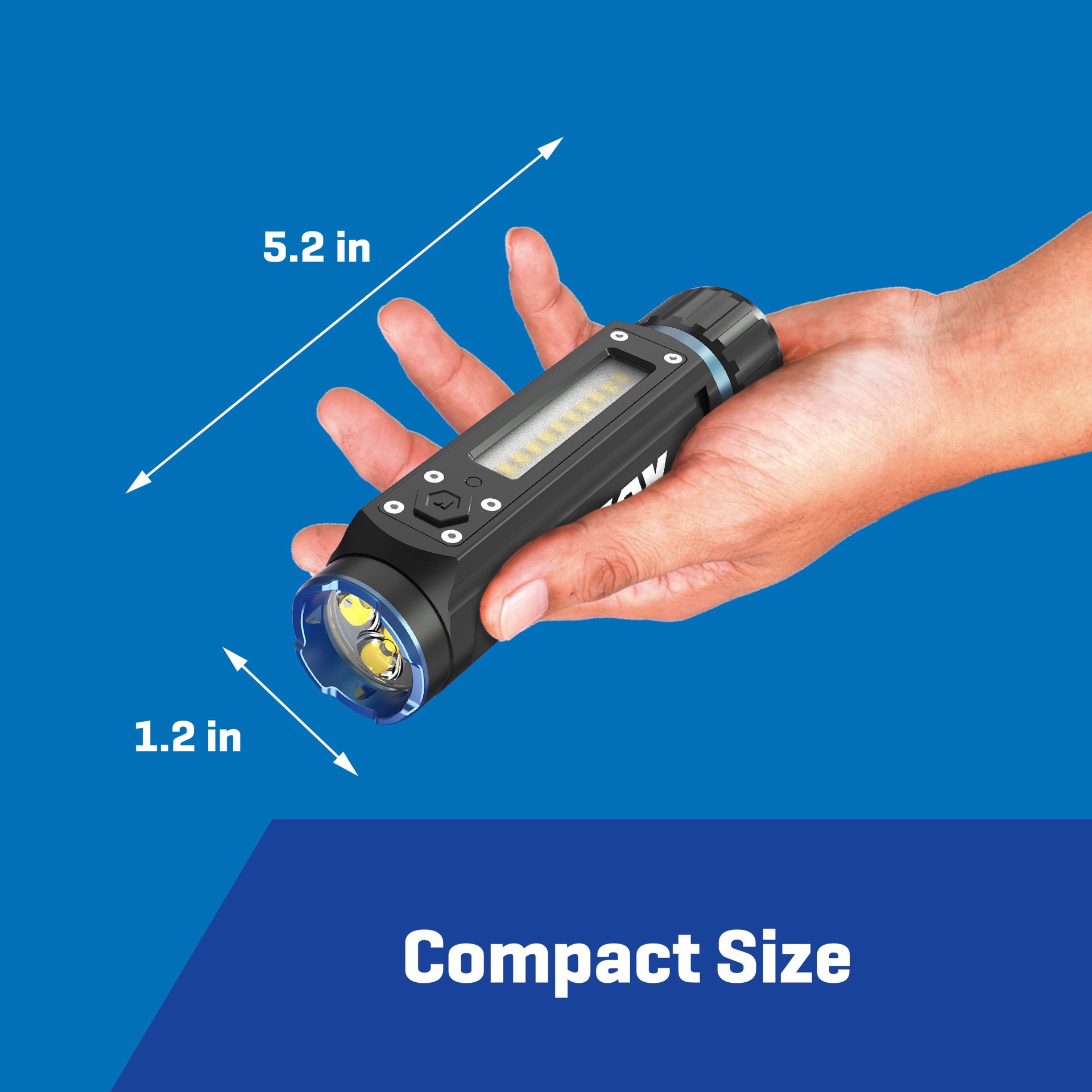 slide 6 of 6, Kobalt 1000-Lumen 5 -Adjustable Mode LED Rechargeable Flashlight, 1 ct