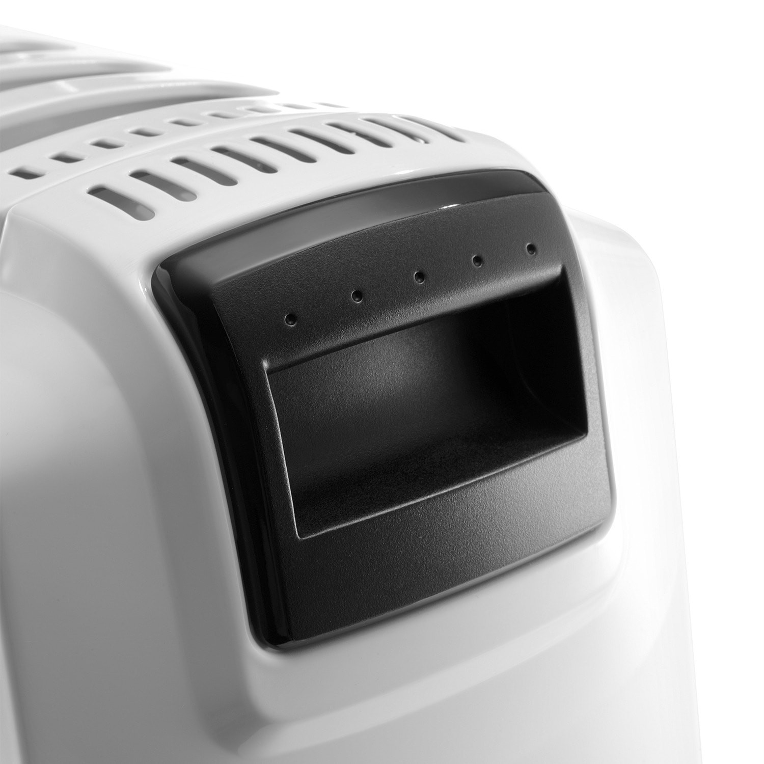 slide 4 of 6, DeLonghi 1500 -Watt Radiant Tower Indoor Electric Space Heater with Thermostat, 1 ct