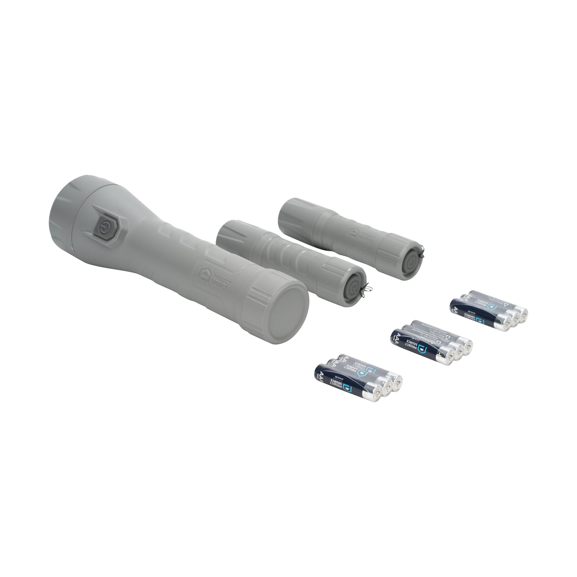 slide 5 of 6, Project Source 200-Lumen 2 -Adjustable Mode LED Flashlight 3 -Pack, 1 ct