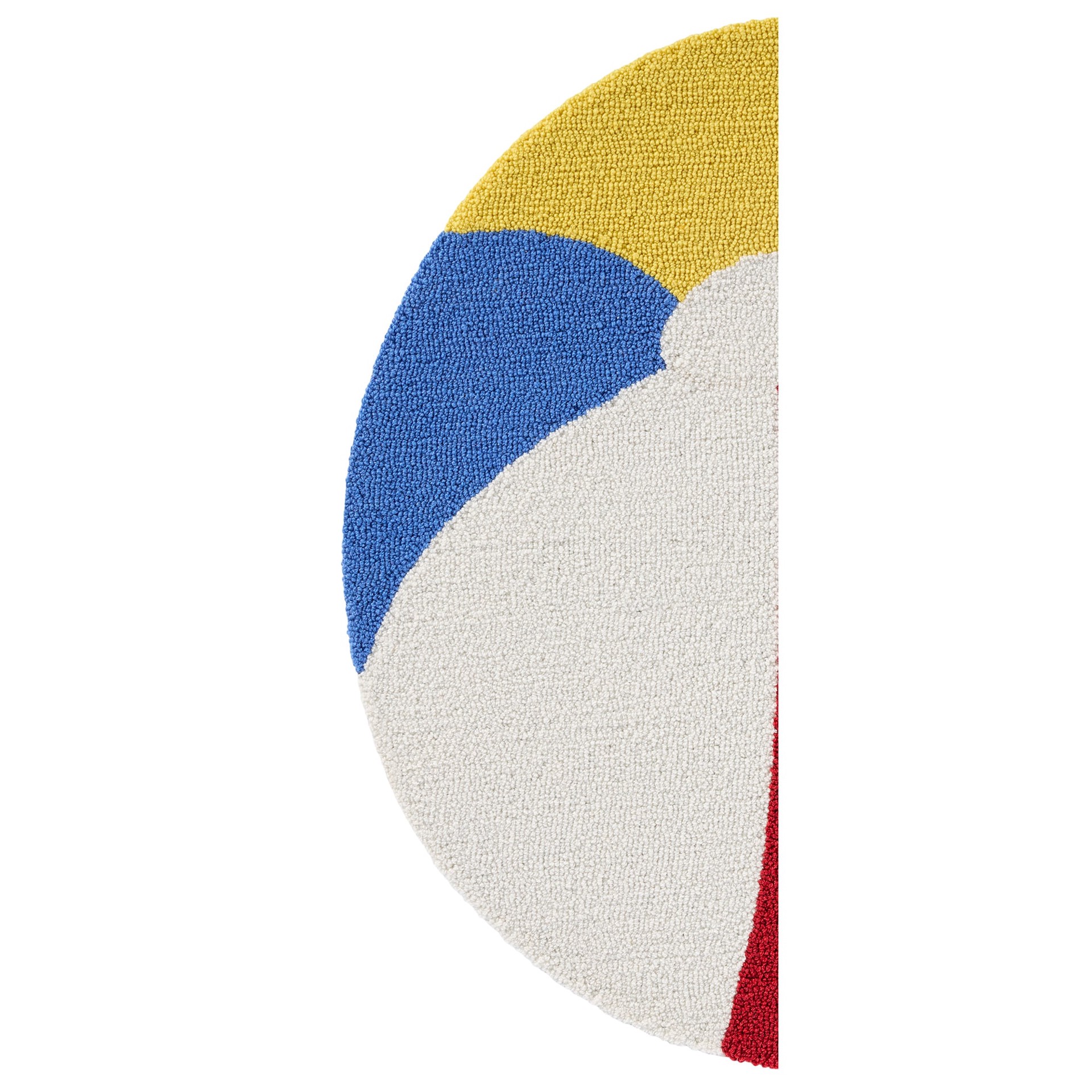 slide 2 of 6, allen + roth 3 x 3 (ft) Hooked Multi Round Indoor/Outdoor Coastal Throw rug, 1 ct