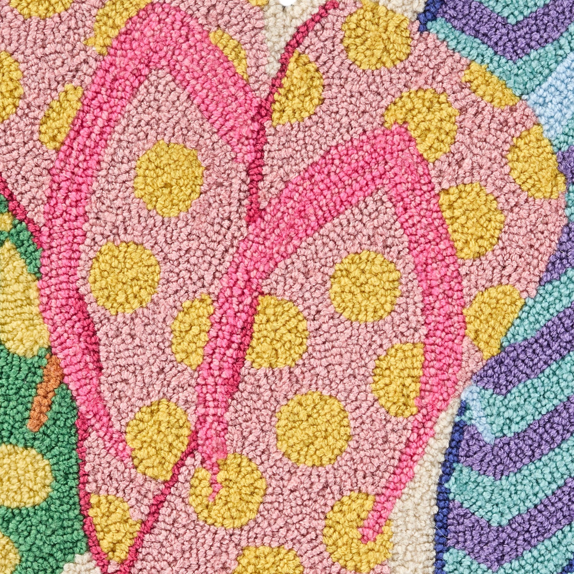 slide 5 of 6, allen + roth 2 x 3 (ft) Hooked Green/Multi Irregular Indoor/Outdoor Coastal Throw rug, 1 ct