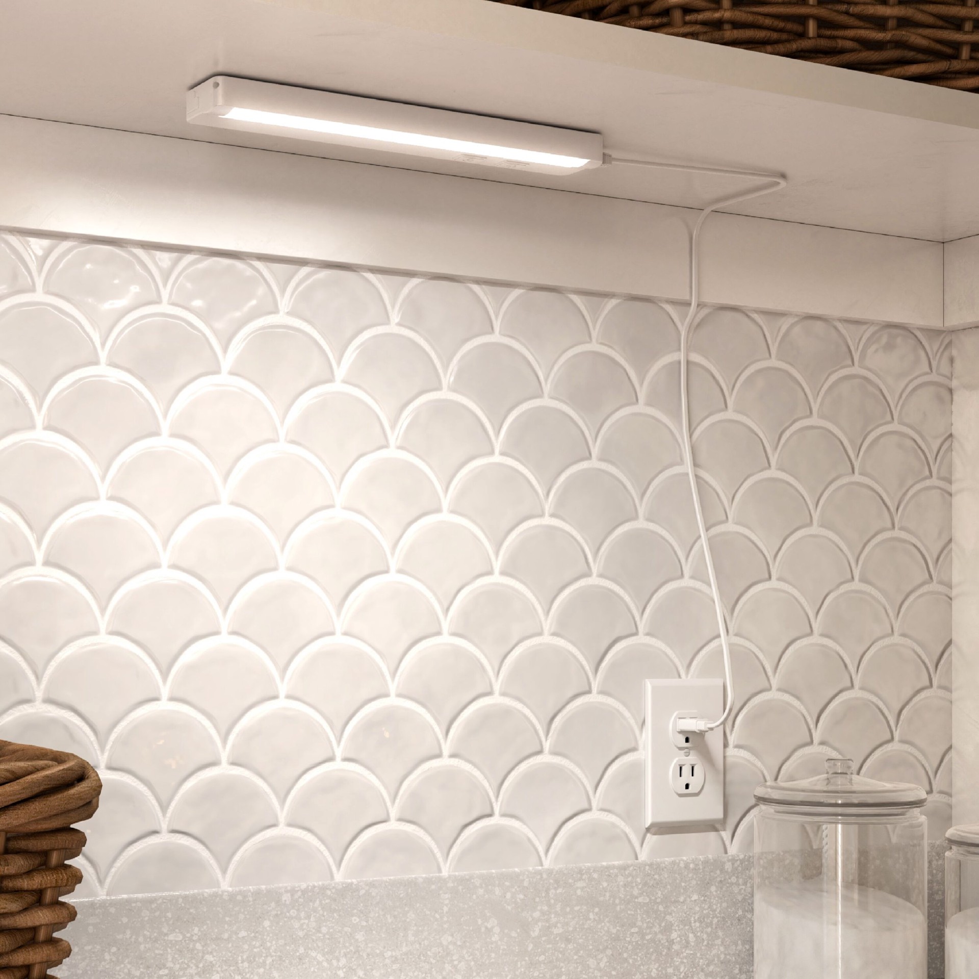 slide 2 of 6, Utilitech 12-in Plug-in LED Under Cabinet Light Bar, 1 ct