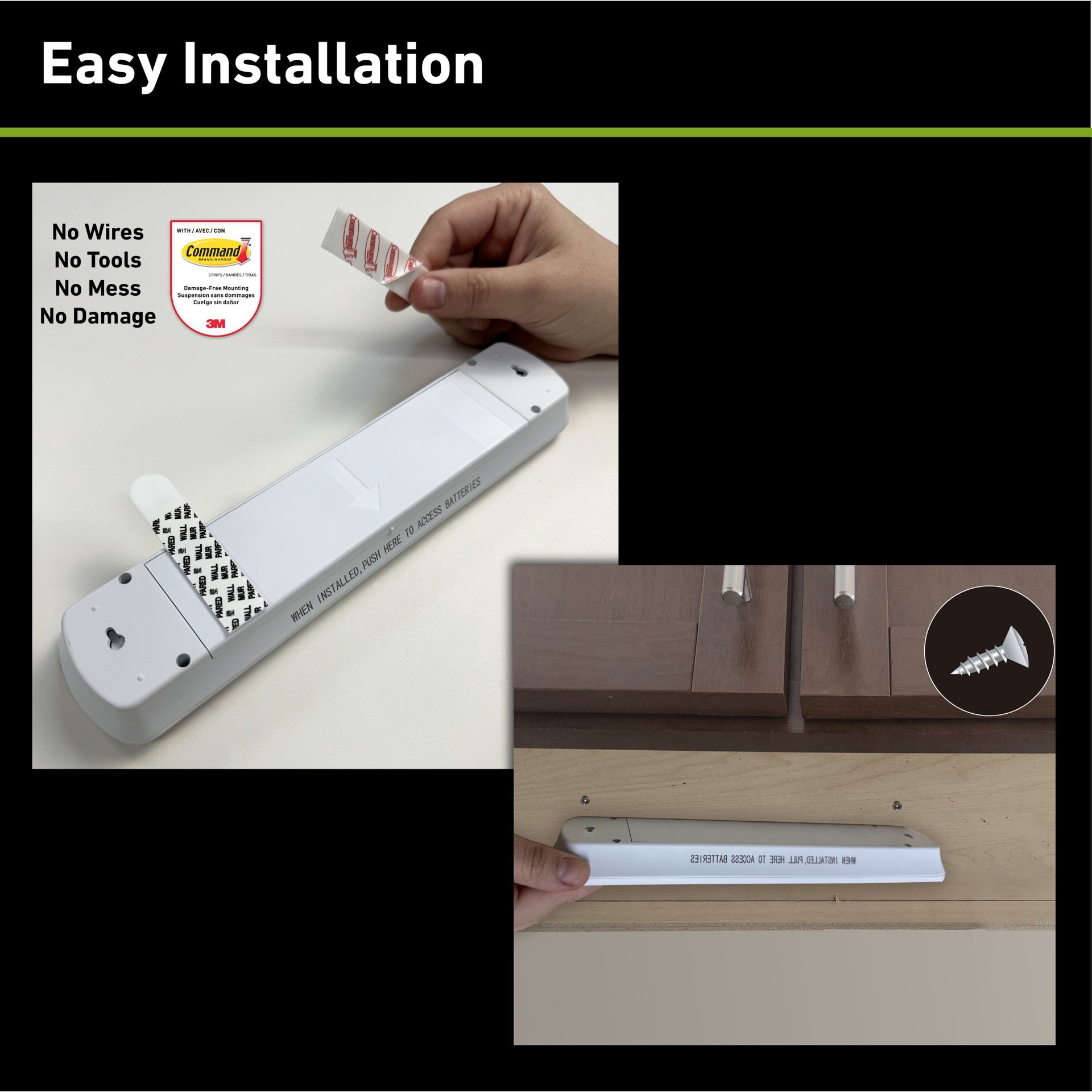 slide 6 of 6, Good Earth Lighting 2 -Pack 9.5-in Battery LED Under Cabinet Light Bar with Remote, 1 ct