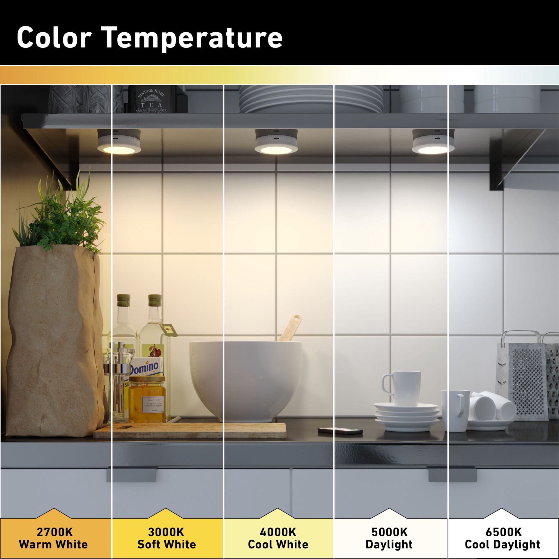 slide 5 of 6, Good Earth Lighting 3 -Pack 3-in Battery LED Under Cabinet Puck Light with Remote, 1 ct