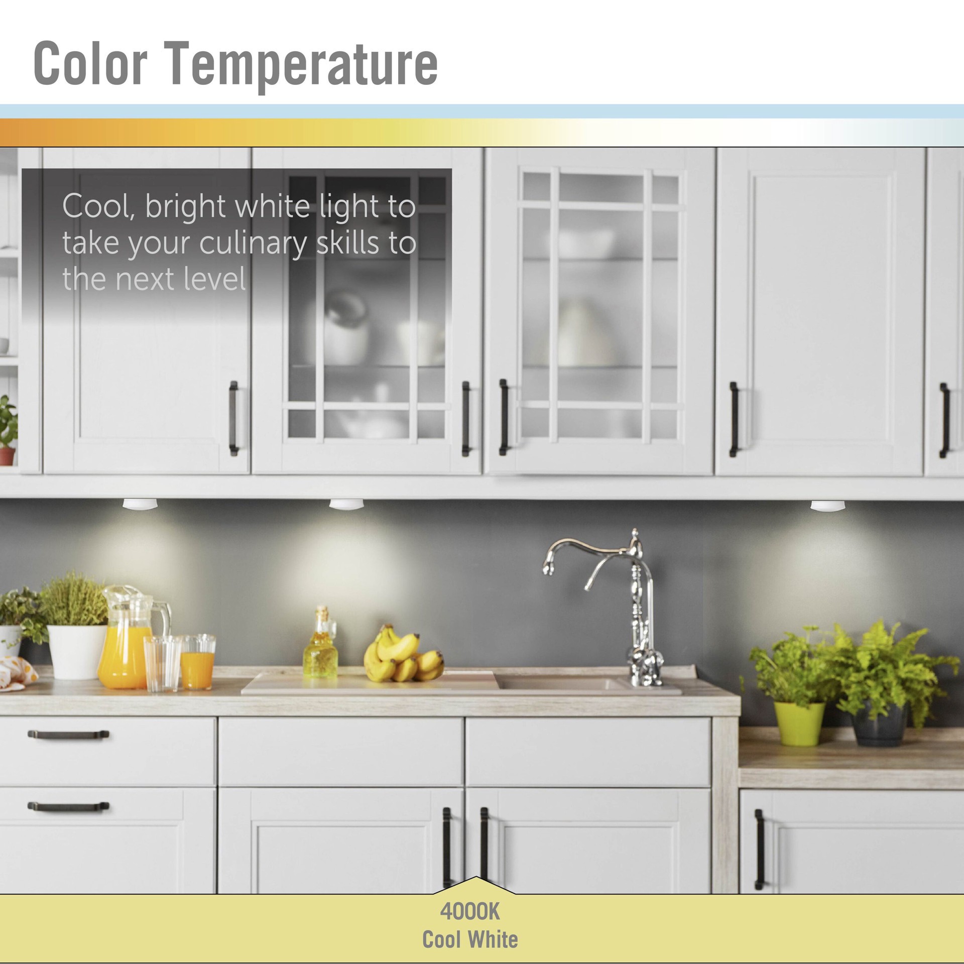 slide 5 of 6, Utilitech 3 -Pack 3-in Battery LED Under Cabinet Puck Light, 1 ct