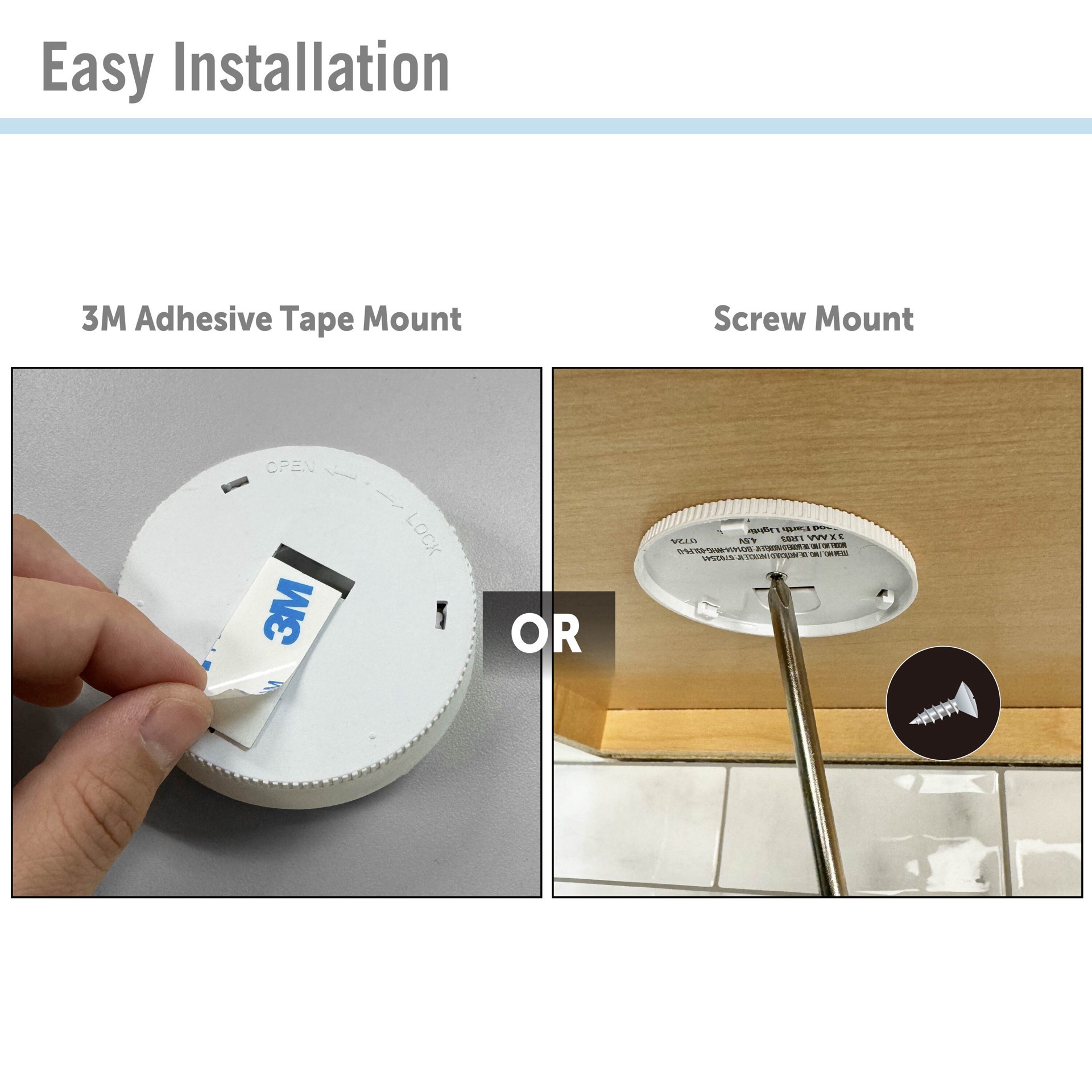 slide 6 of 6, Utilitech 3 -Pack 3-in Battery LED Under Cabinet Puck Light, 1 ct