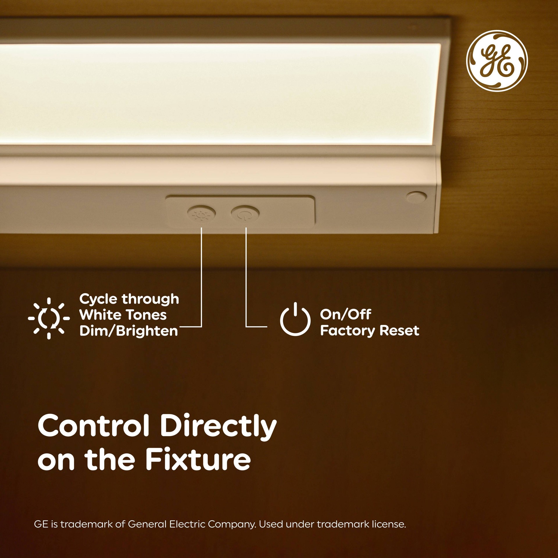 slide 4 of 6, GE HD Edge-Lit Undercabinet Hardwired/Plug-In 12-in Hardwired/Plug-in LED Under Cabinet Light Bar, 1 ct