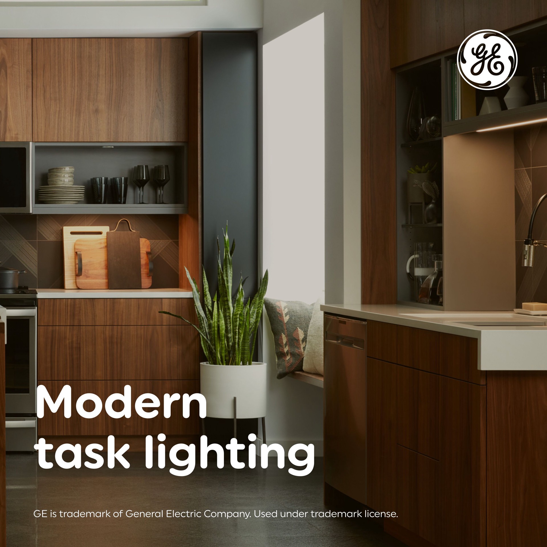 slide 5 of 6, GE HD Edge-Lit Undercabinet Hardwired/Plug-In 12-in Hardwired/Plug-in LED Under Cabinet Light Bar, 1 ct