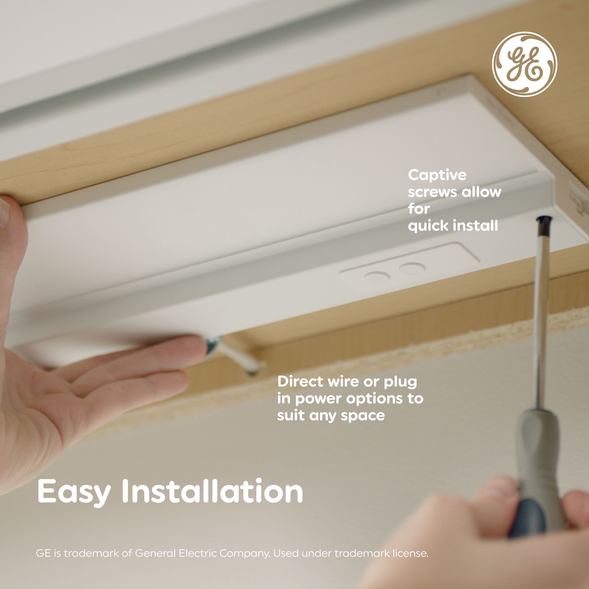 slide 6 of 6, GE HD Edge-Lit Undercabinet Hardwired/Plug-In 12-in Hardwired/Plug-in LED Under Cabinet Light Bar, 1 ct