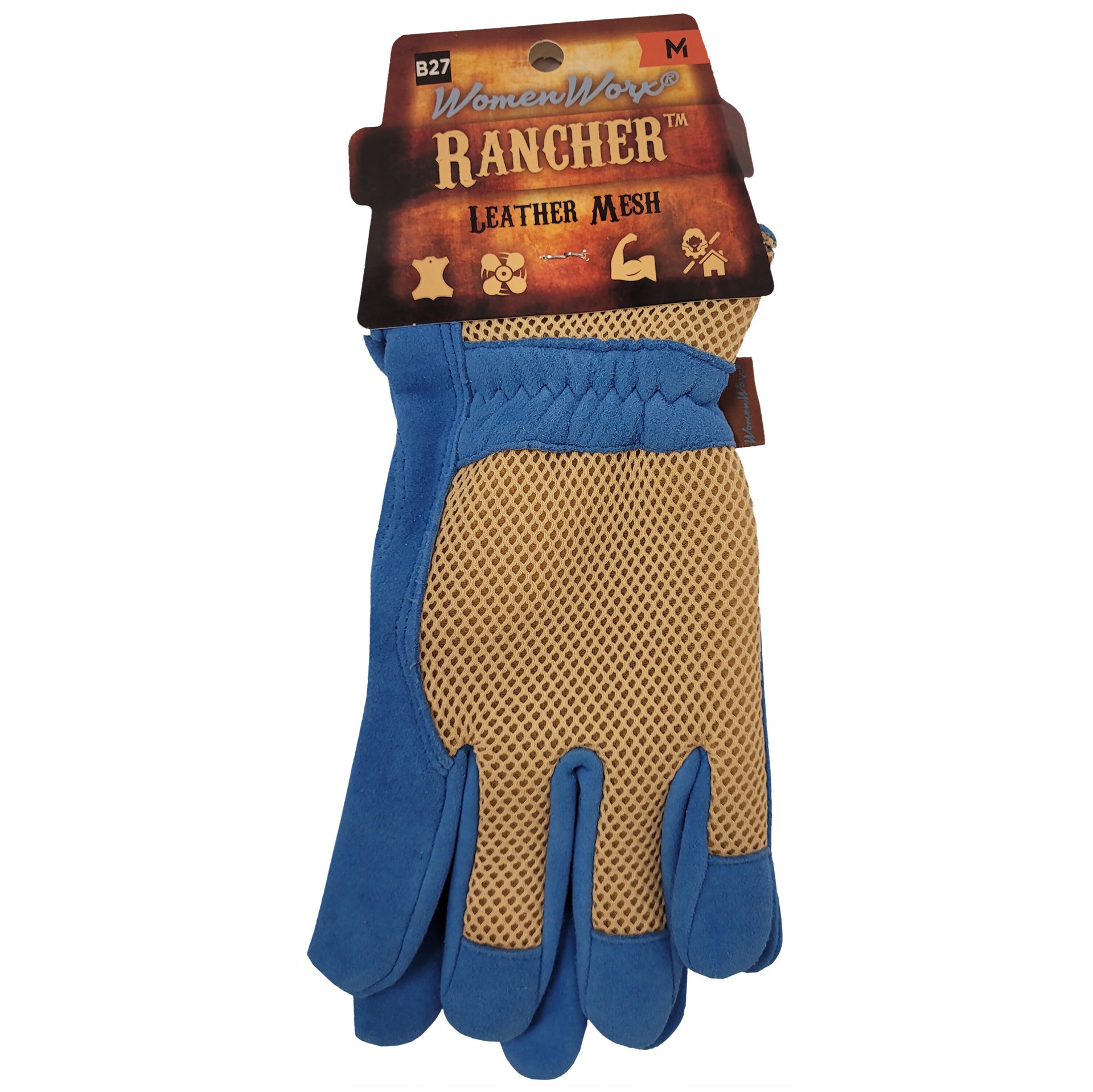 slide 2 of 5, WomenWorx Medium Yellow Synthetic leather 1 -Pairs, 1 ct