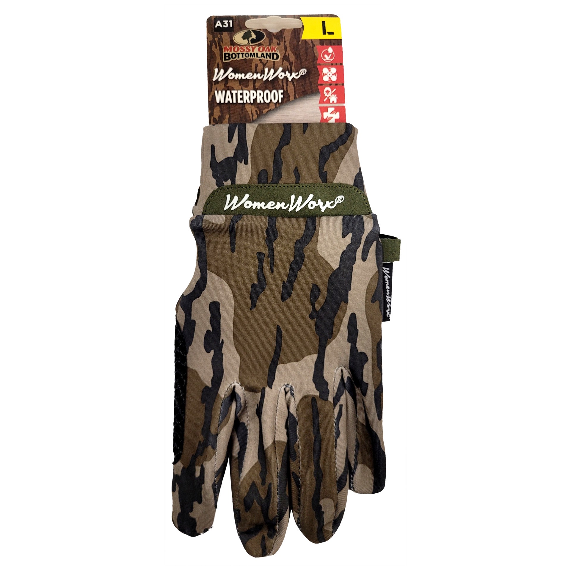 slide 1 of 5, WomenWorx Large Green Polyester 1 -Pairs, 1 ct