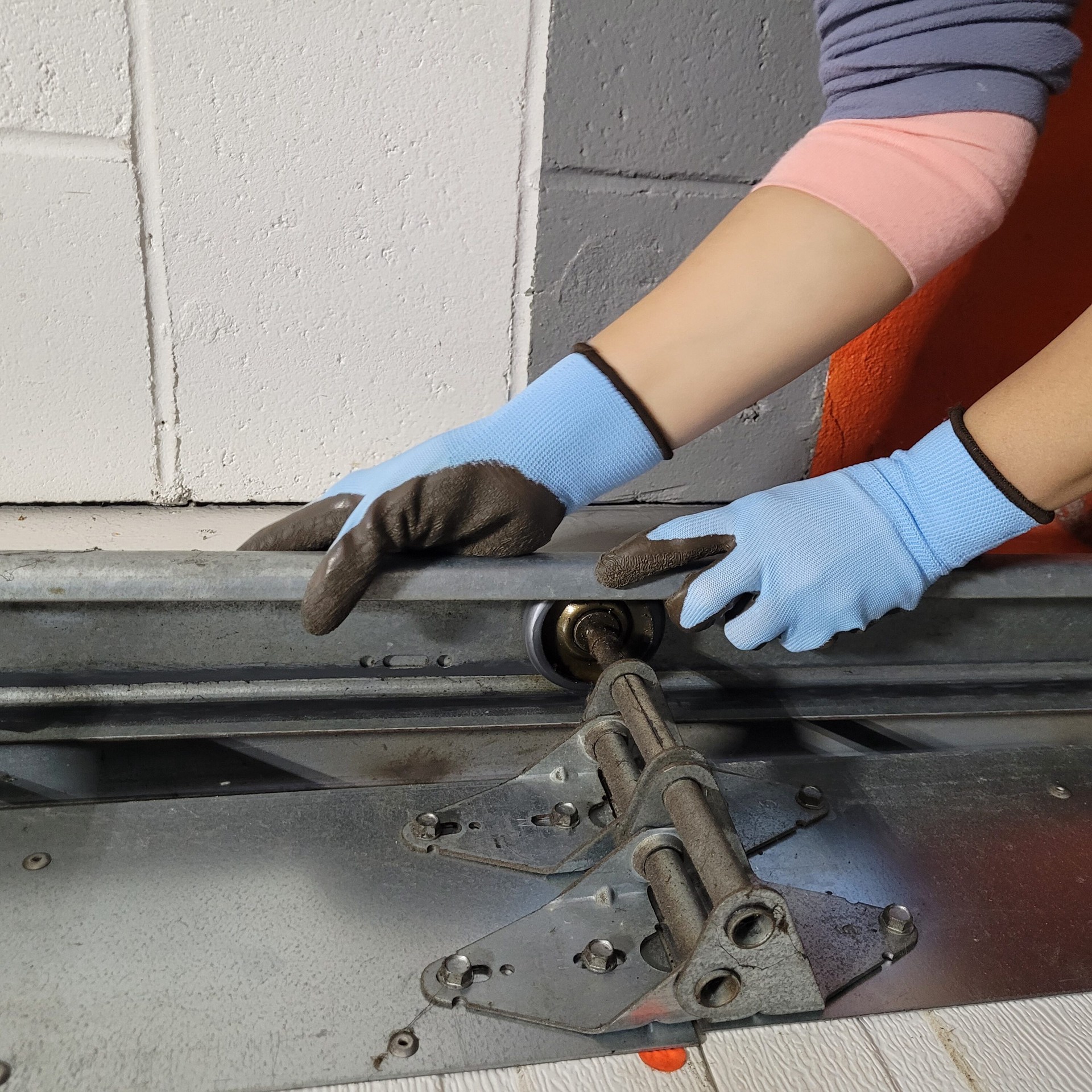 slide 3 of 5, WomenWorx Medium Blue Latex dipped Latex 6 -Pairs, 1 ct