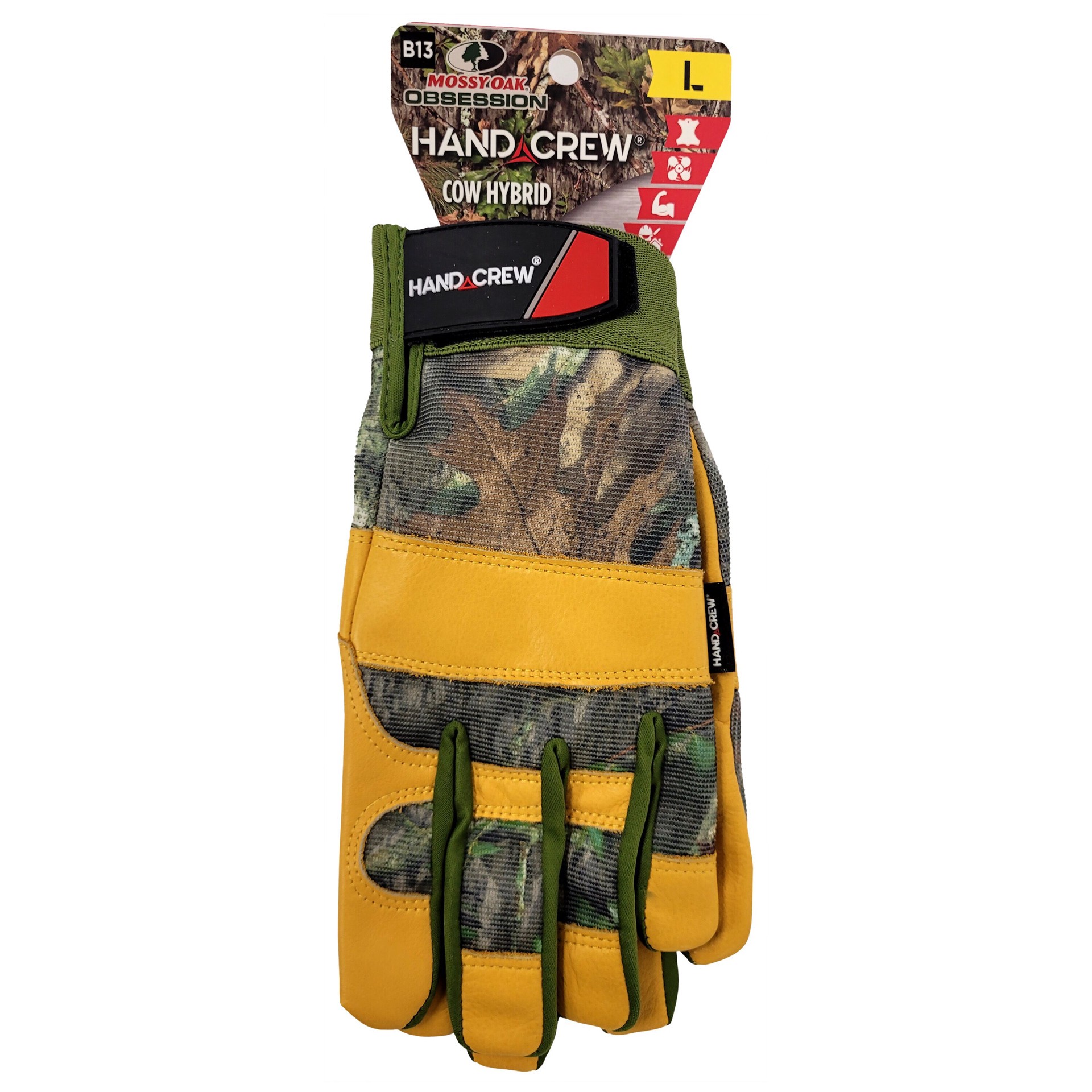 slide 2 of 5, HandCrew Large Green Synthetic leather 1 -Pairs, 1 ct