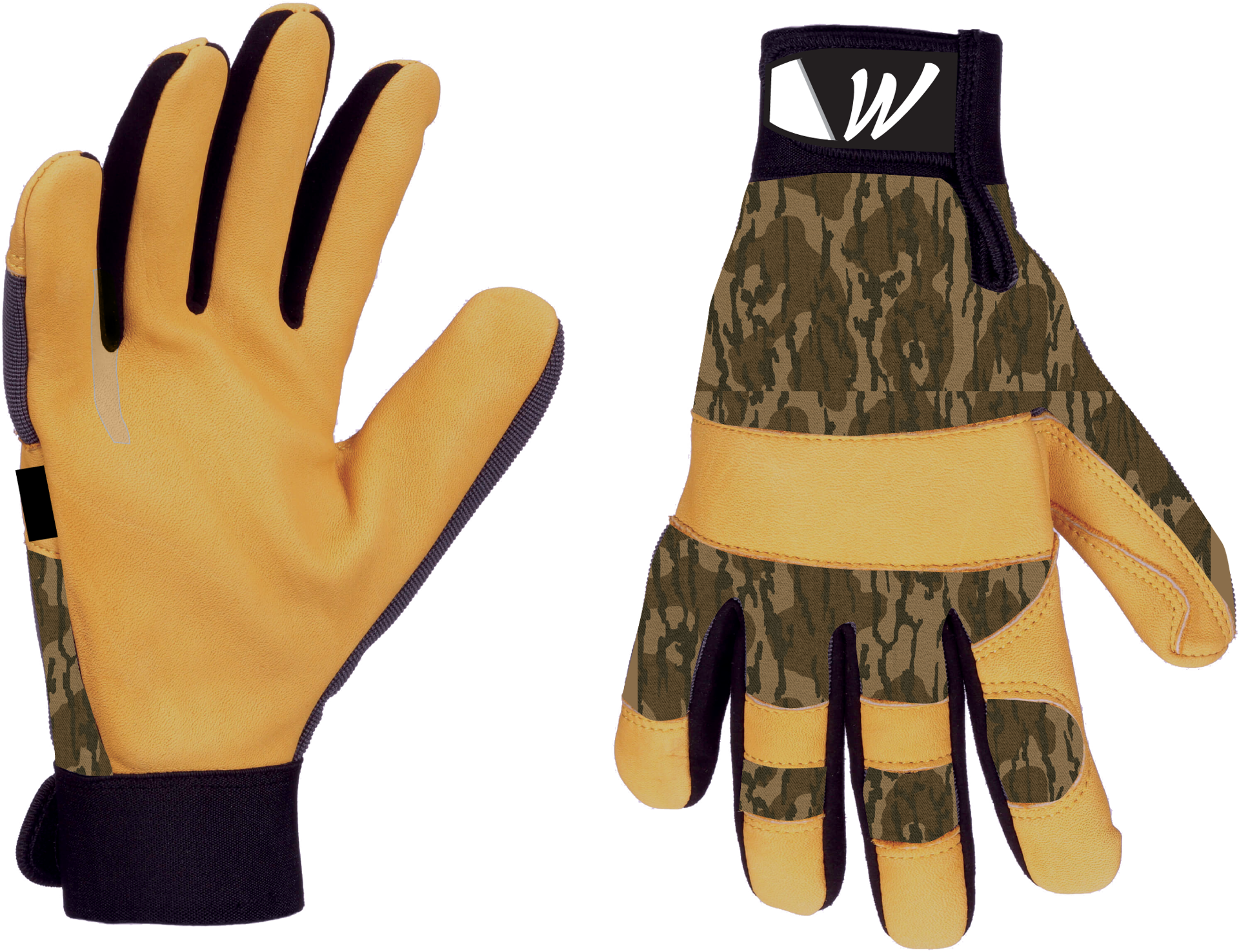 slide 1 of 5, WomenWorx Large Yellow Synthetic leather 1 -Pairs, 1 ct