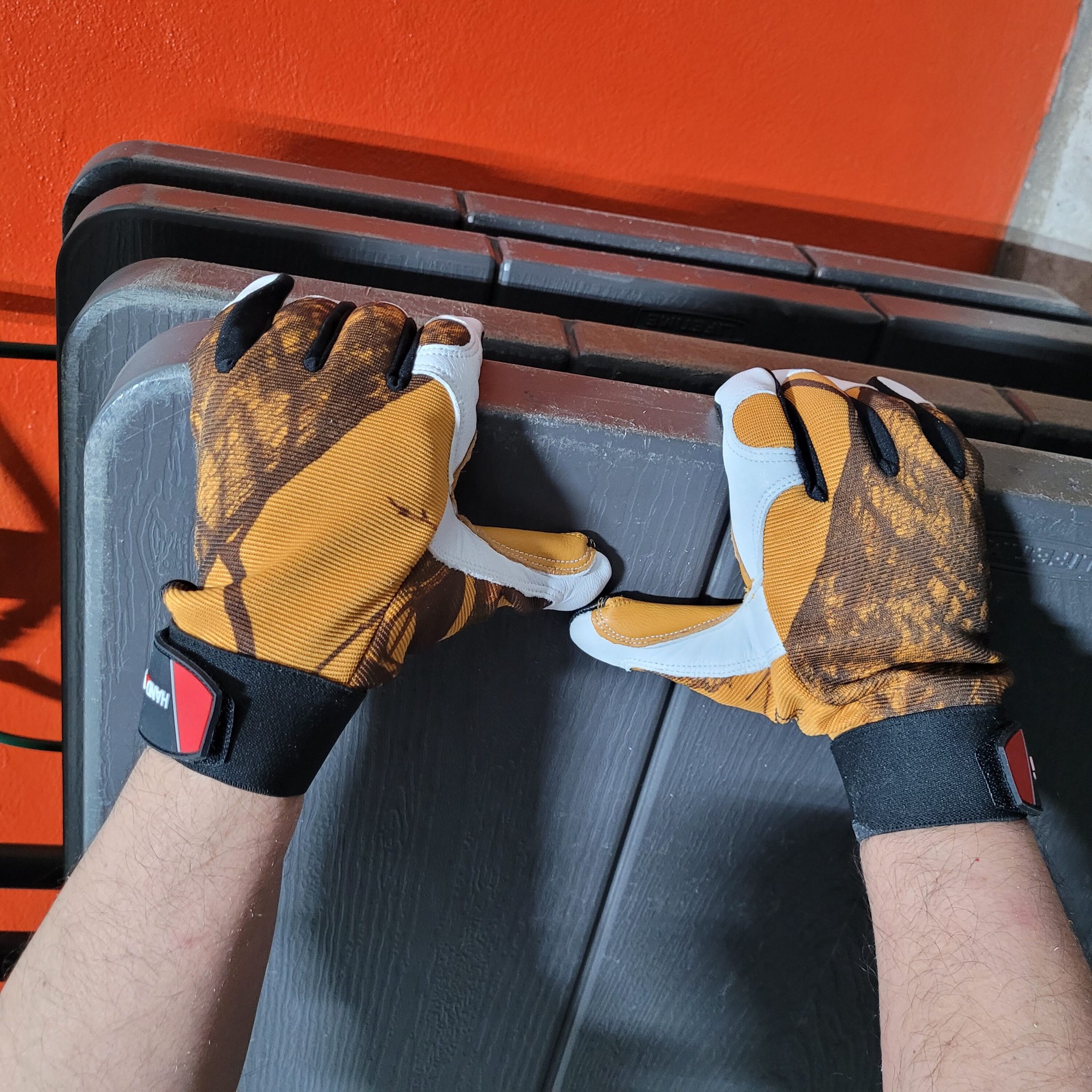 slide 2 of 5, HandCrew Large Yellow Goatskin 1 -Pairs, 1 ct