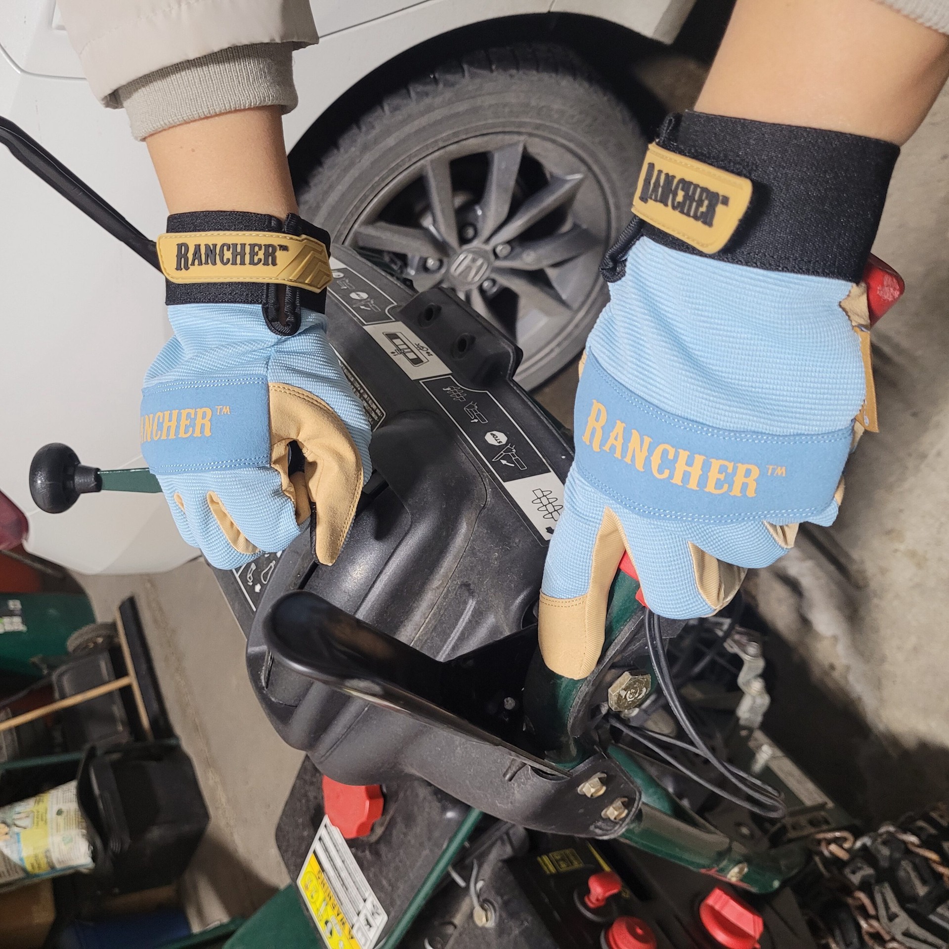 slide 5 of 5, WomenWorx Small Yellow Synthetic leather 1 -Pairs, 1 ct