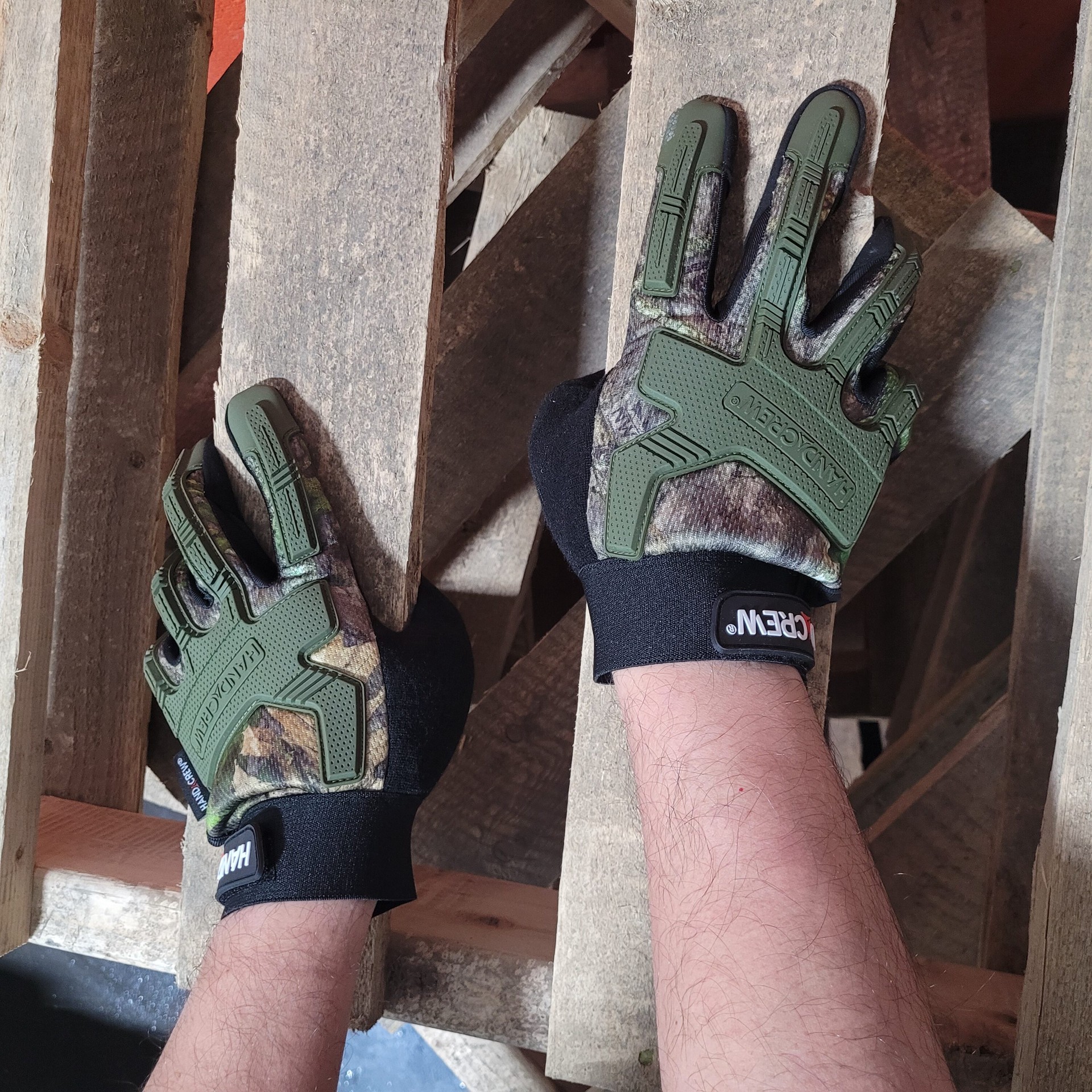 slide 5 of 5, HandCrew Medium Green Synthetic leather 1 -Pairs, 1 ct