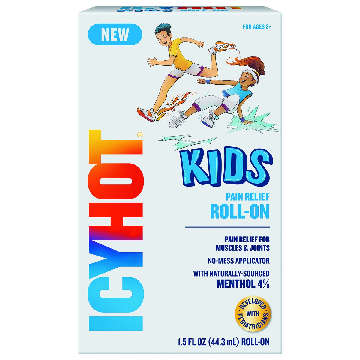 slide 1 of 1, Icy Hot Kids Pain Relief Roll On, 1.5 fl oz
