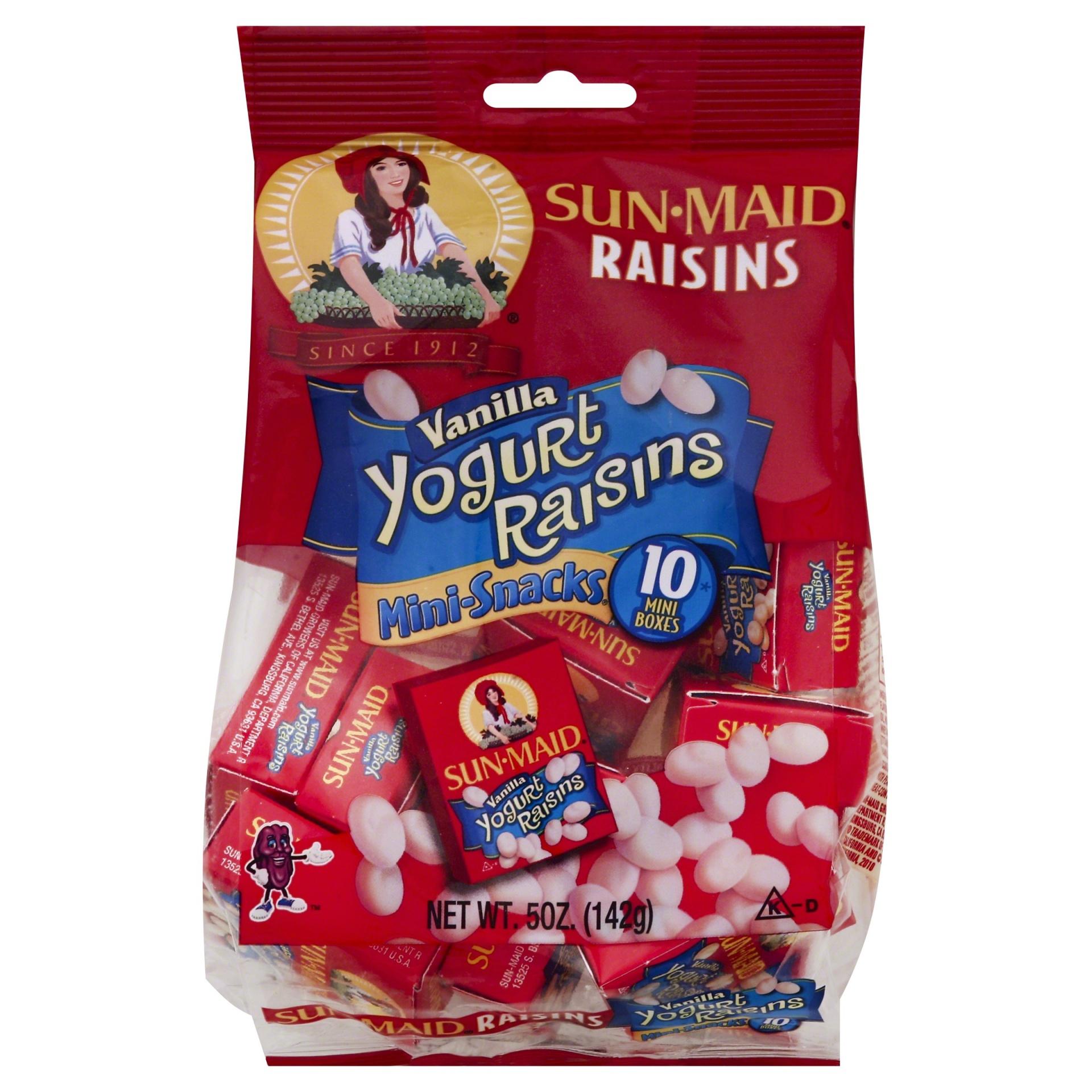 slide 1 of 3, Sun-Maid Vanilla Yogurt Raisins Halloween Mini-Snacks, 10 ct