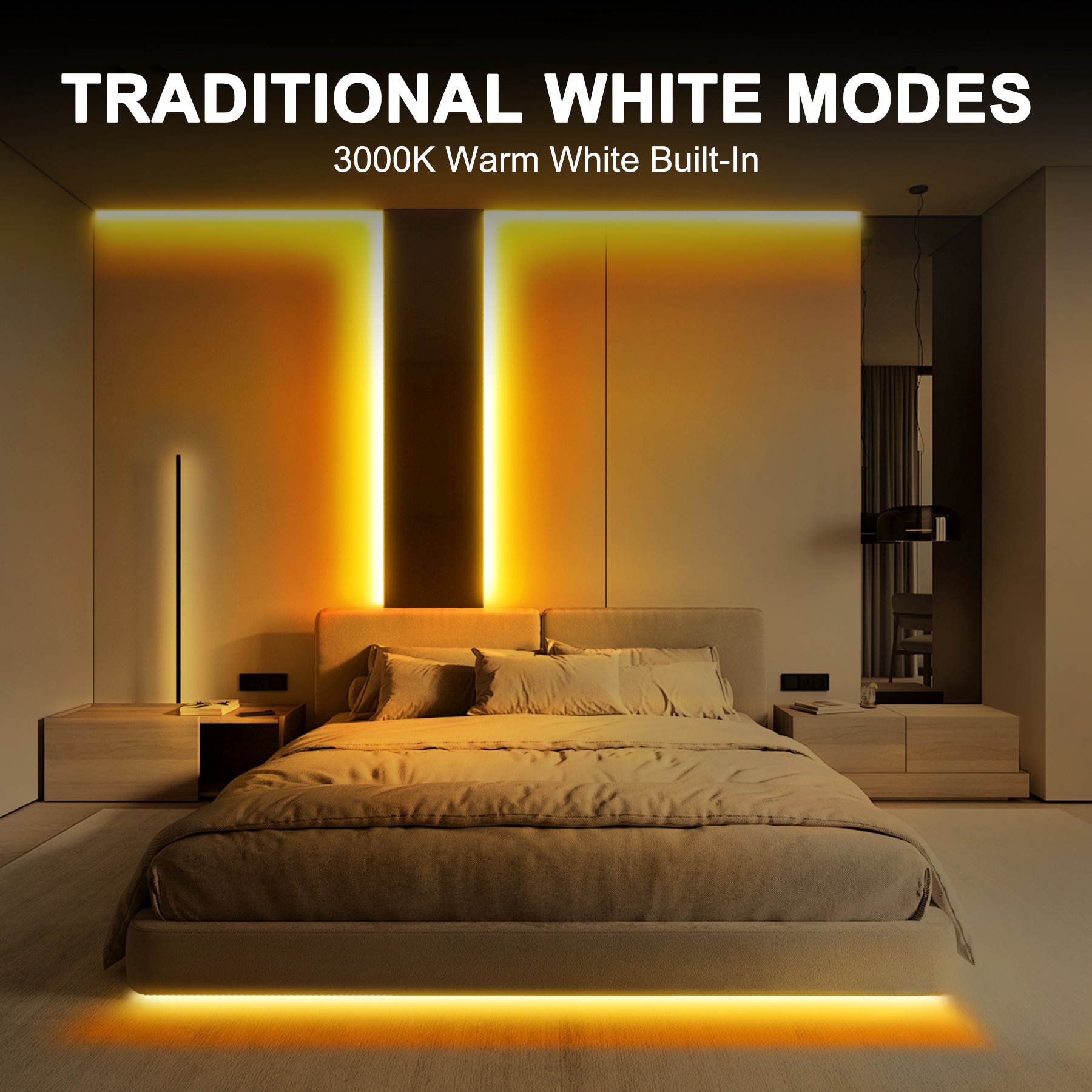 slide 4 of 6, Utilitech Indoor 32.8-ft LED Multicolor Strip Light, 1 ct