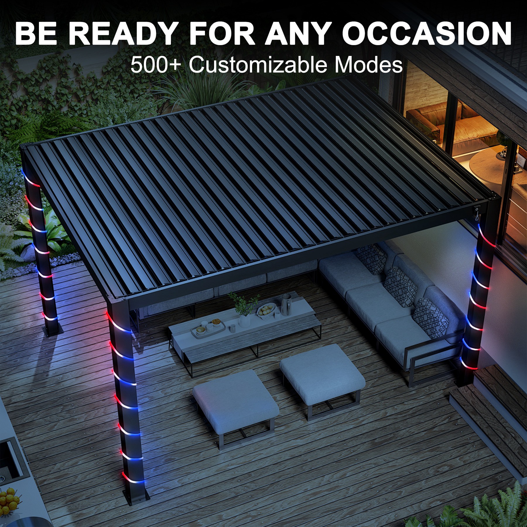 slide 2 of 6, Utilitech Indoor/Outdoor 24-ft LED Multicolor Strip Light, 1 ct