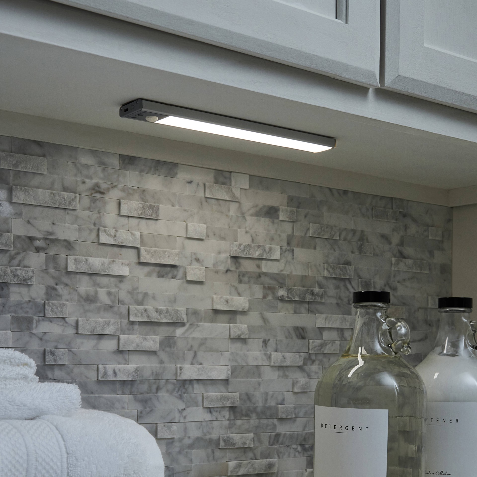 slide 2 of 6, Utilitech Under Cabinet Light 2 -Pack 10-in Rechargeable Battery LED Under Cabinet Light Bar Motion Sensing Light, 1 ct